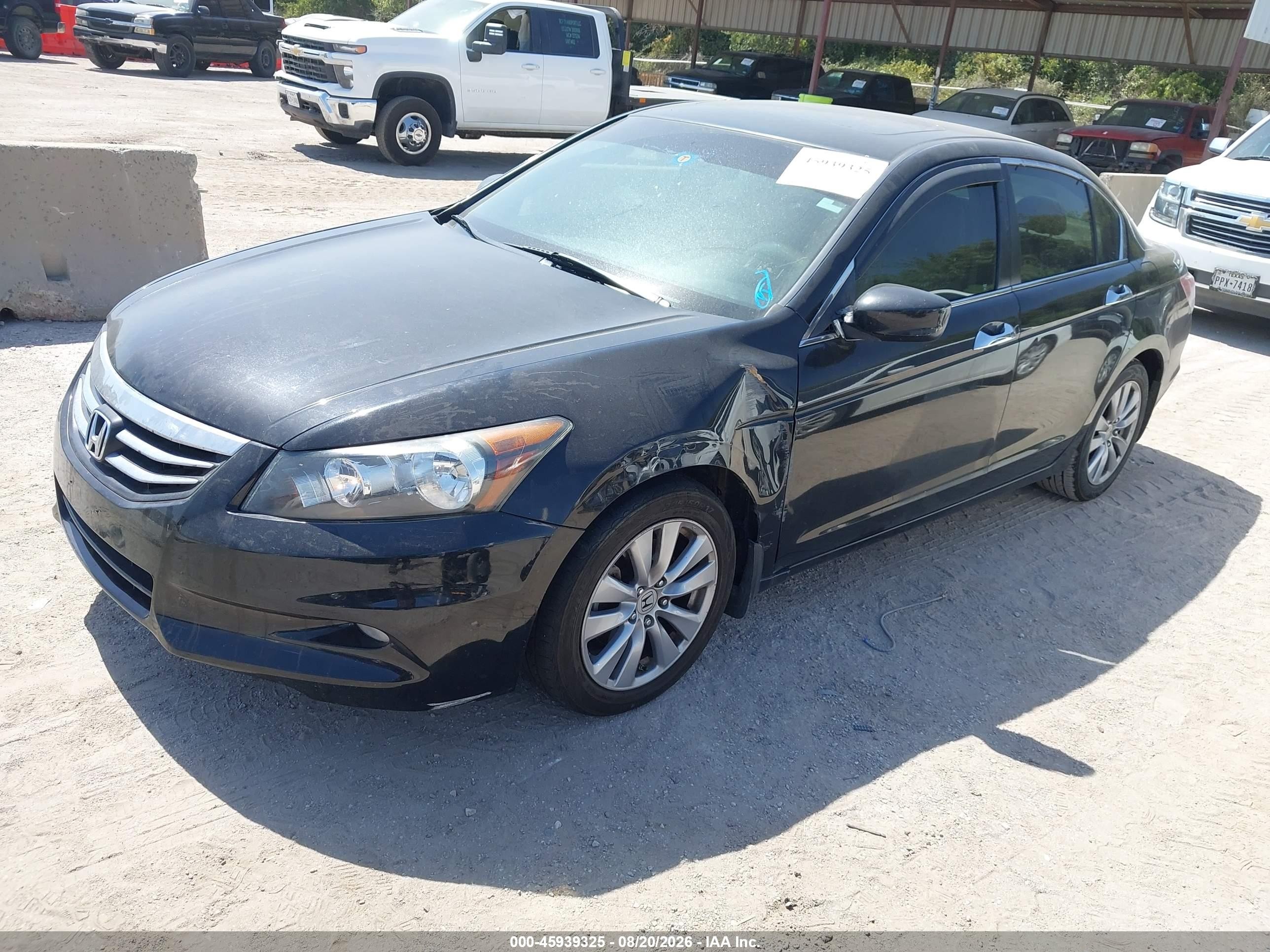 2011 Honda Accord 3.5 Ex-l Black vin: 1HGCP3F81BA014463