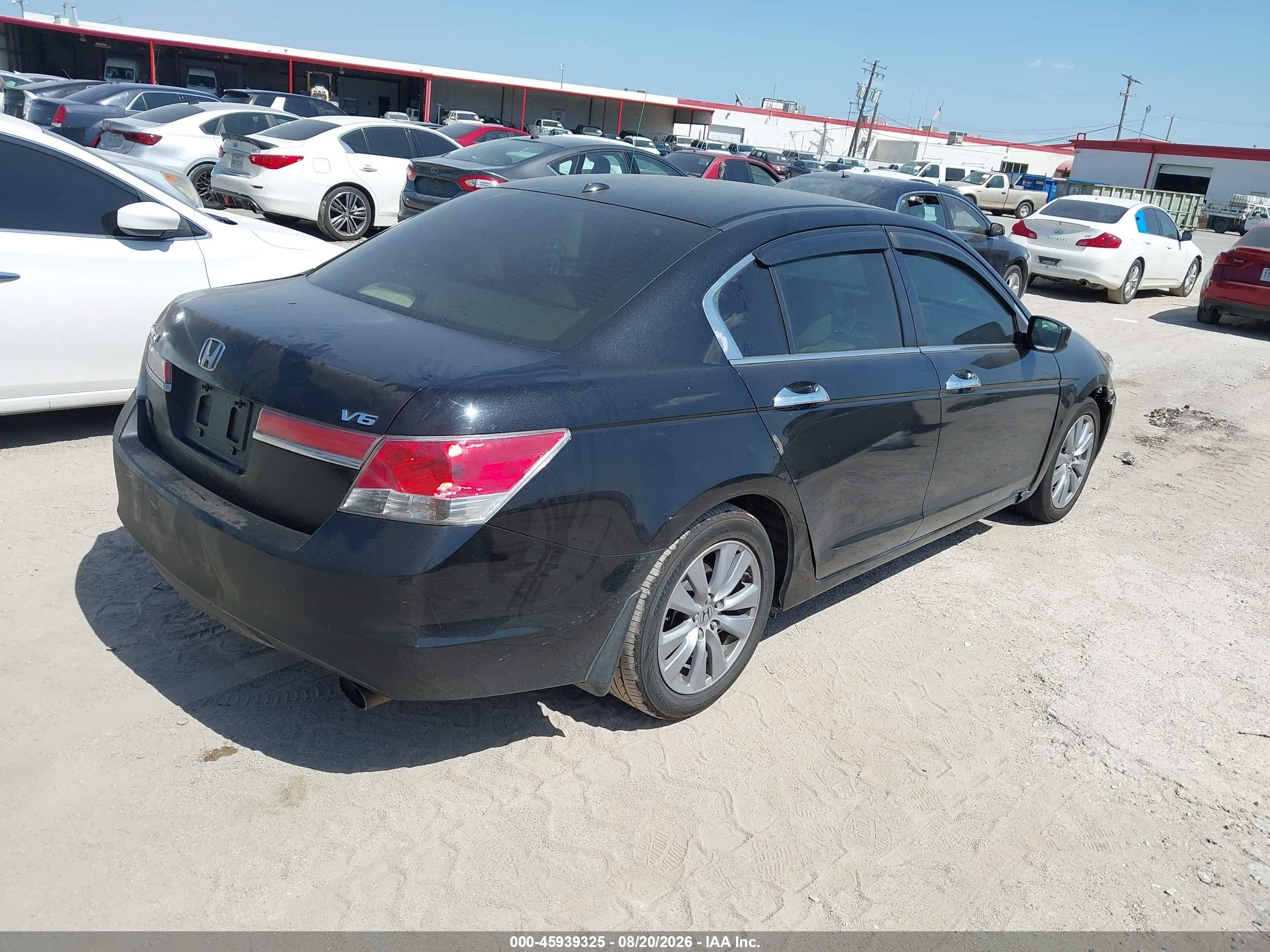 2011 Honda Accord 3.5 Ex-l Black vin: 1HGCP3F81BA014463