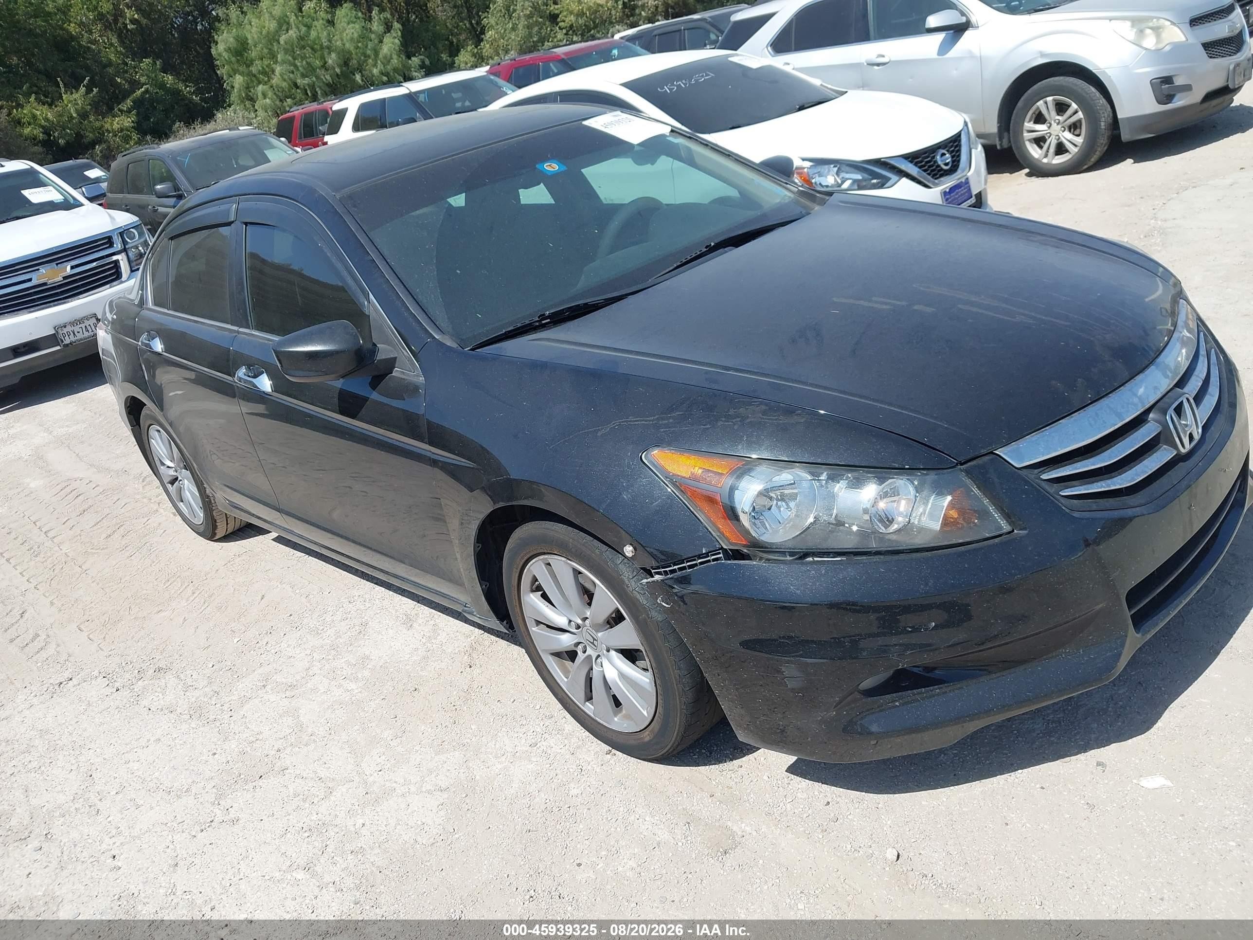 2011 Honda Accord 3.5 Ex-l Black vin: 1HGCP3F81BA014463