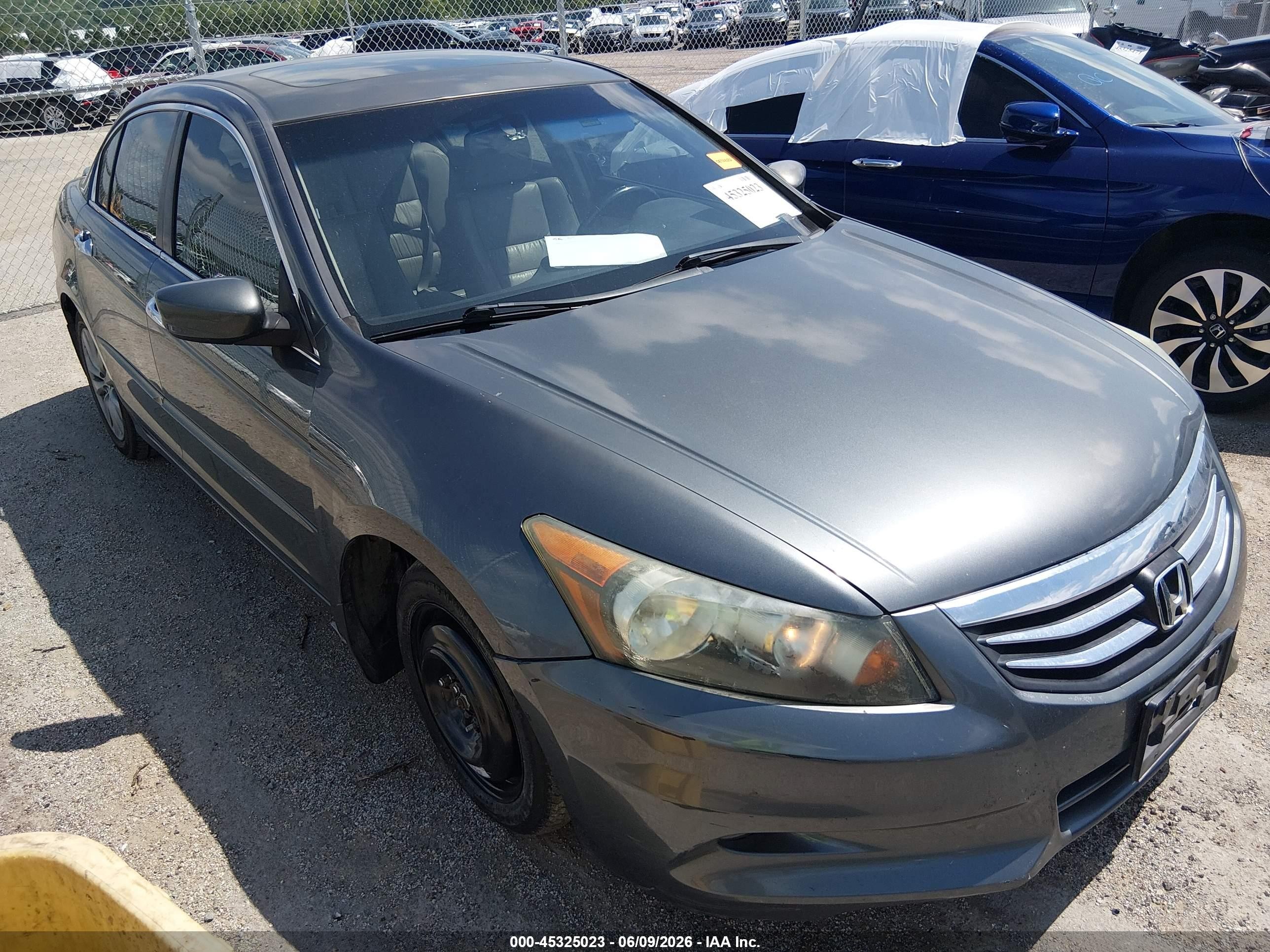 2011 Honda Accord 3.5 Ex-l Gray vin: 1HGCP3F81BA017735