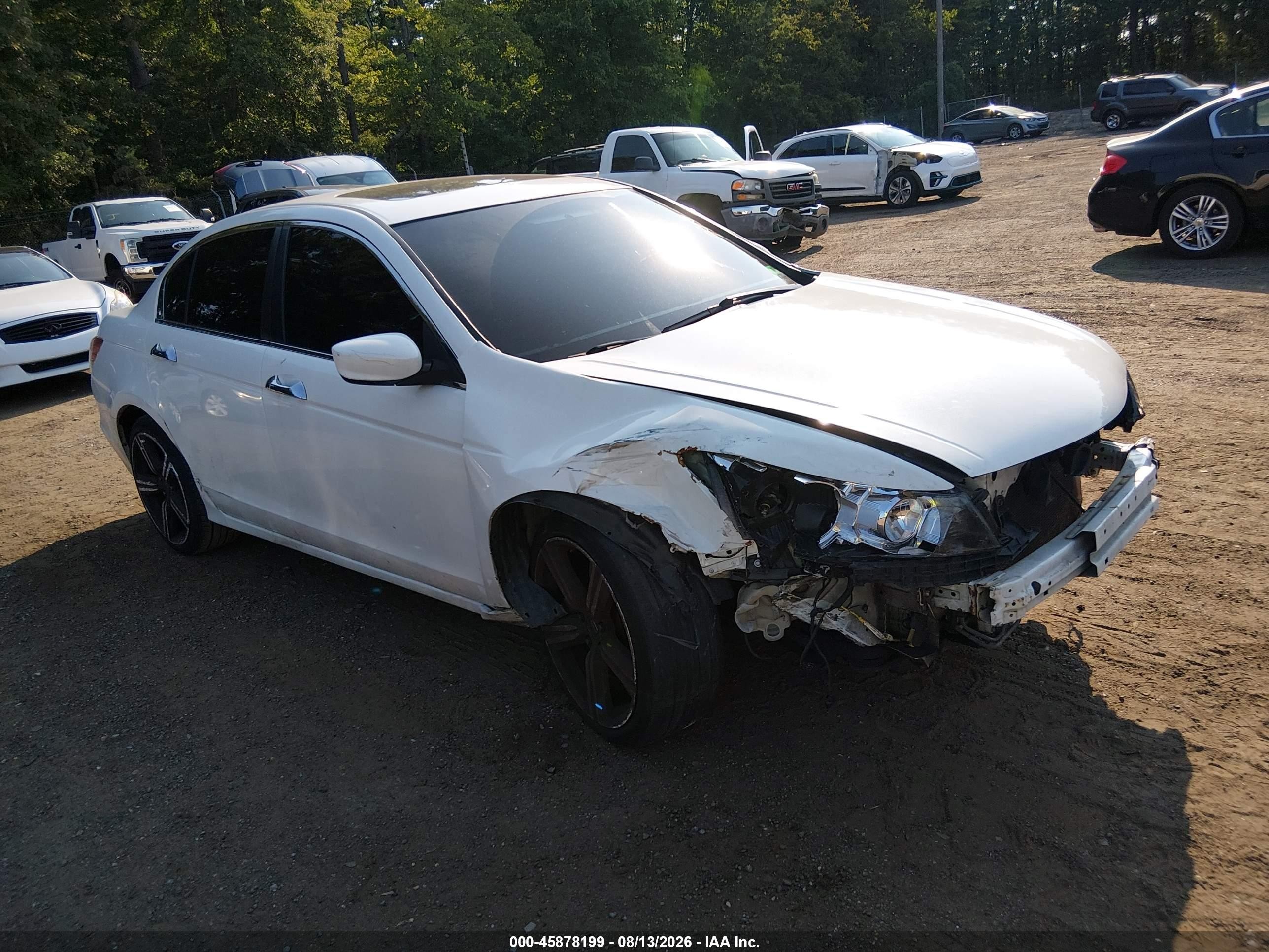2012 Honda Accord 3.5 Ex-l White vin: 1HGCP3F81CA007238
