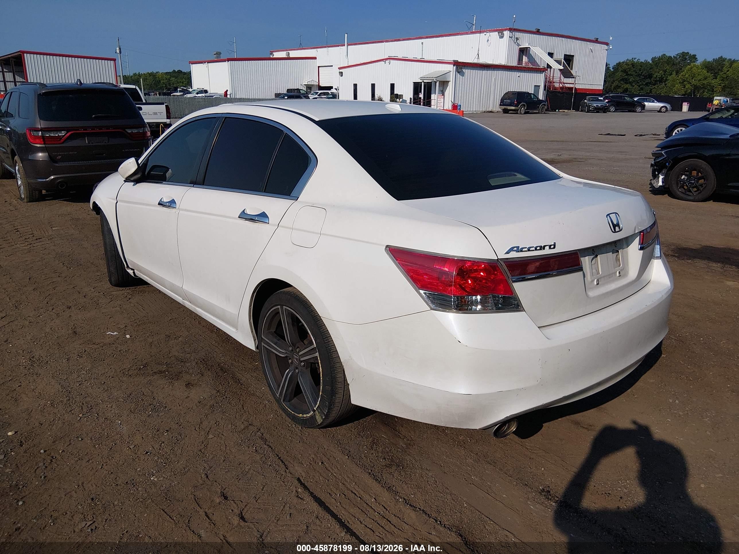 2012 Honda Accord 3.5 Ex-l White vin: 1HGCP3F81CA007238