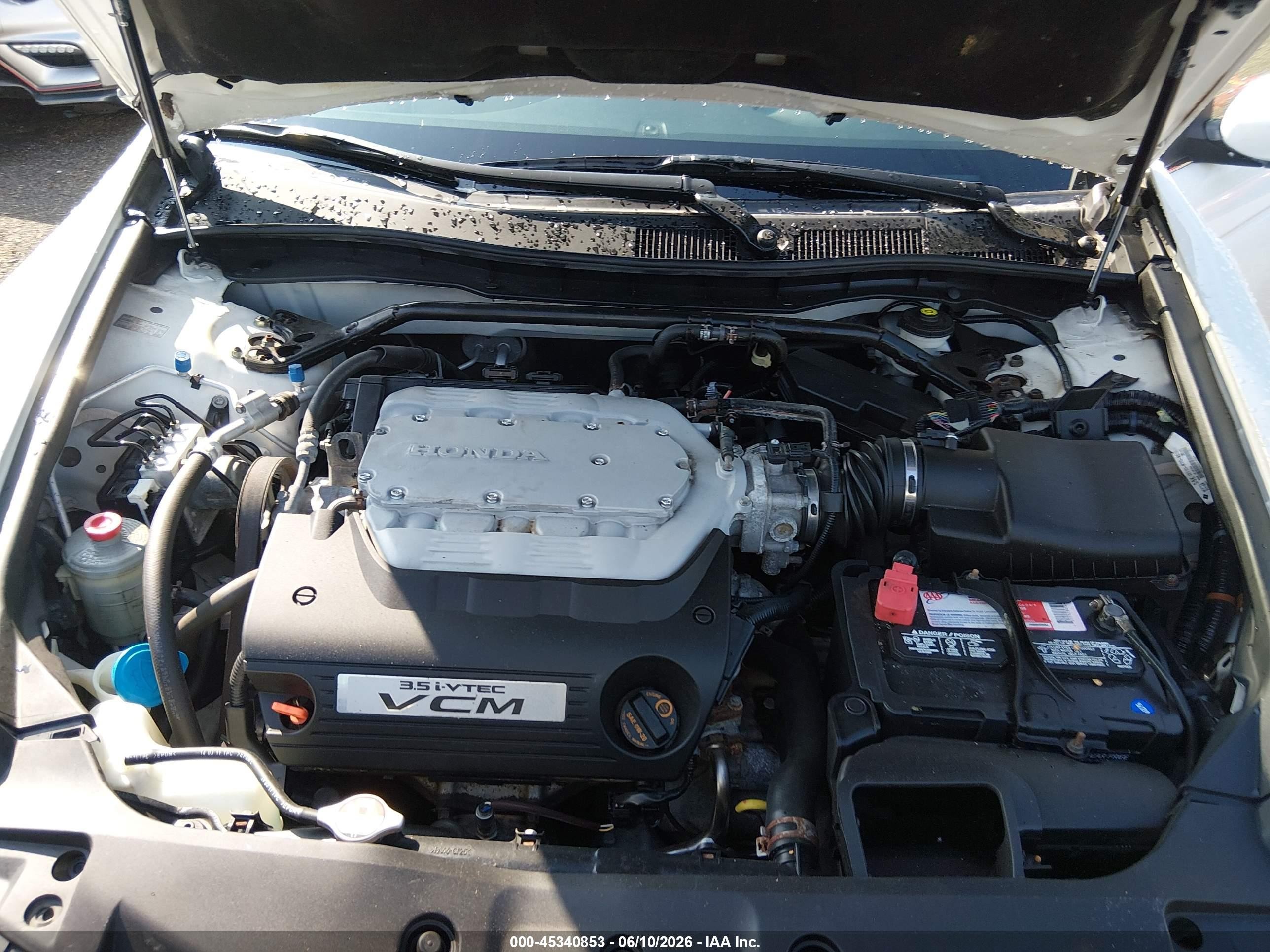 2012 Honda Accord 3.5 Ex-l White vin: 1HGCP3F81CA009801