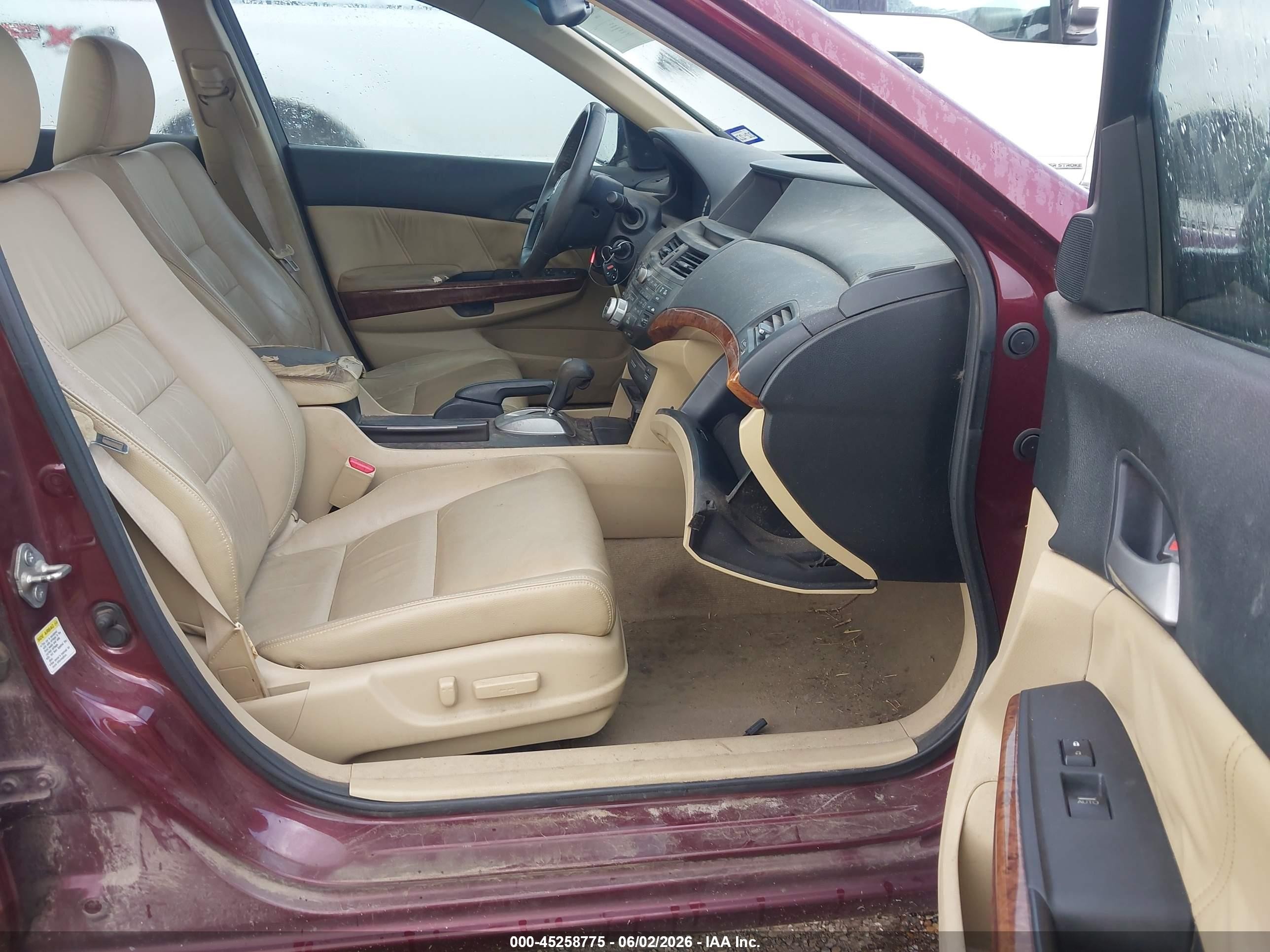 2012 Honda Accord 3.5 Ex-l Maroon vin: 1HGCP3F81CA013783
