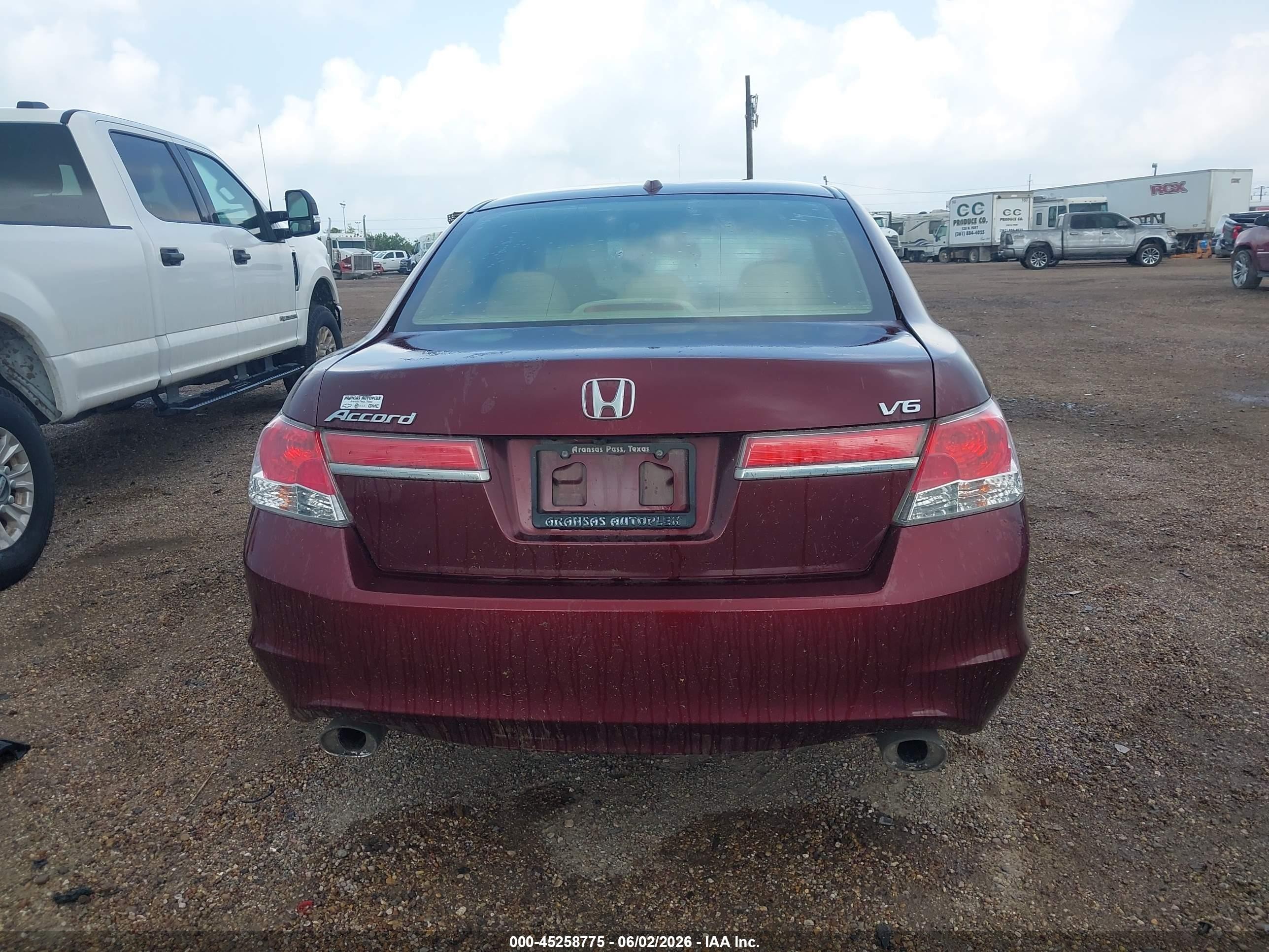 2012 Honda Accord 3.5 Ex-l Maroon vin: 1HGCP3F81CA013783