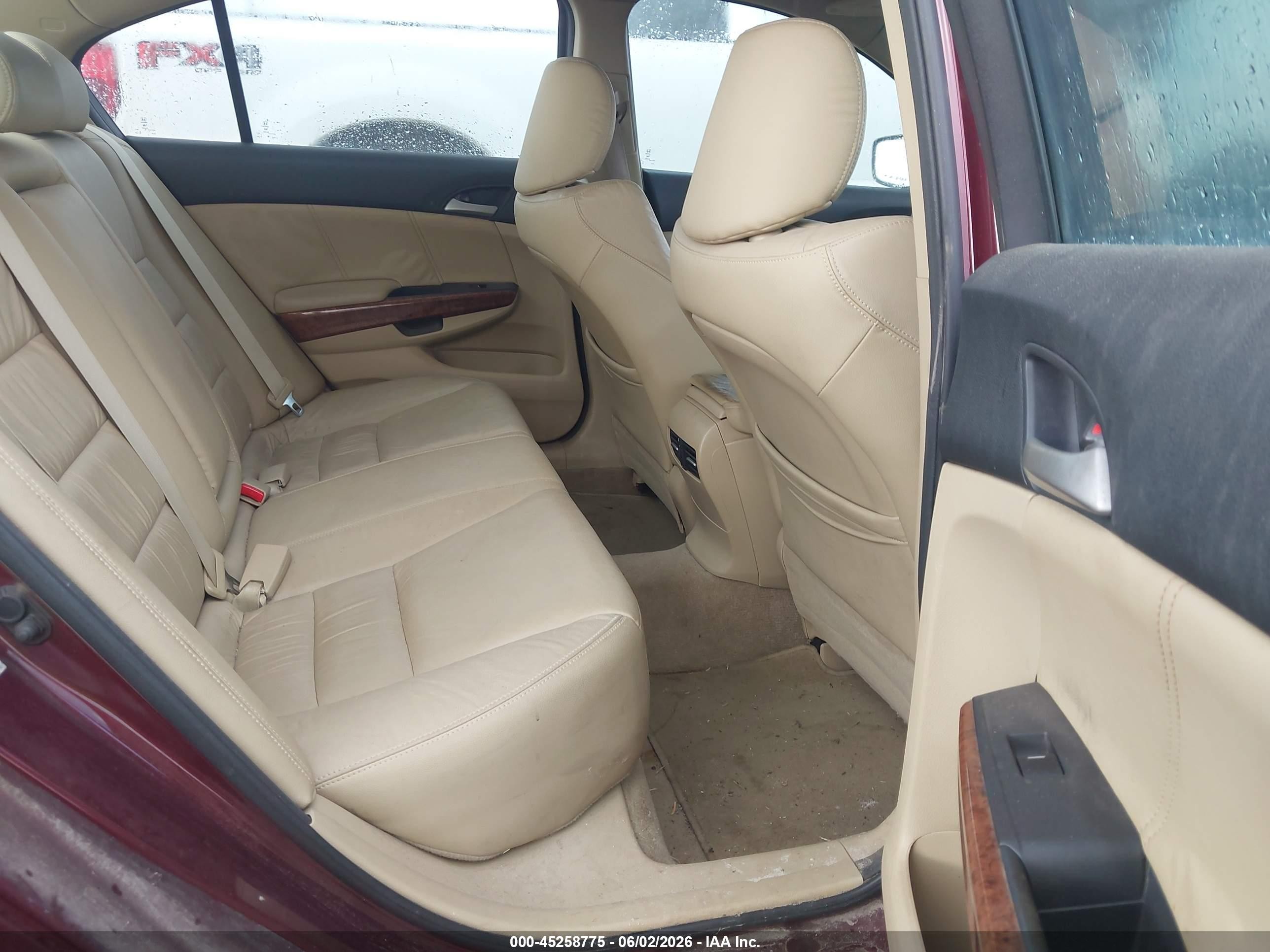 2012 Honda Accord 3.5 Ex-l Maroon vin: 1HGCP3F81CA013783