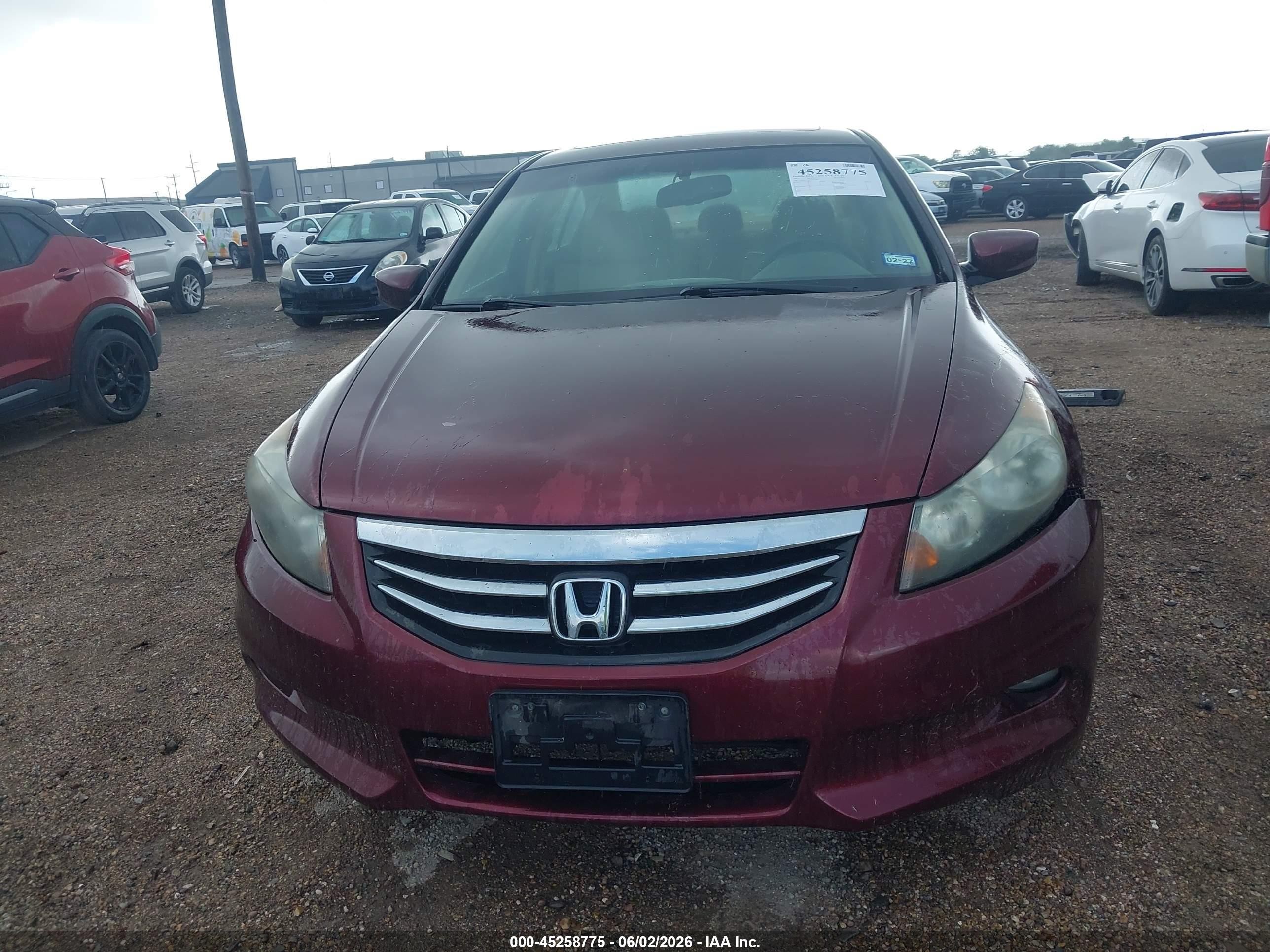 2012 Honda Accord 3.5 Ex-l Maroon vin: 1HGCP3F81CA013783
