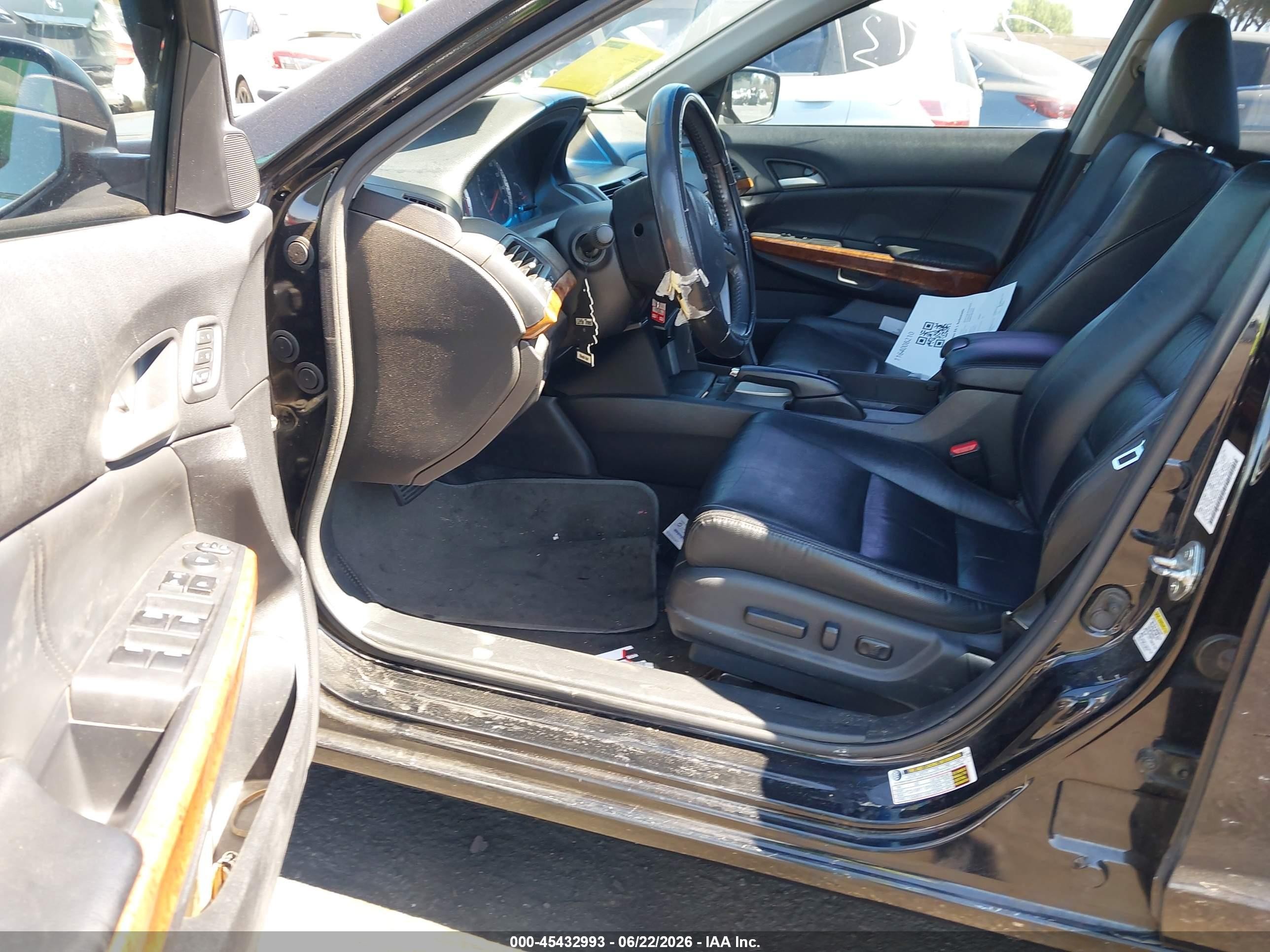 2012 Honda Accord 3.5 Ex-l Black vin: 1HGCP3F81CA024248