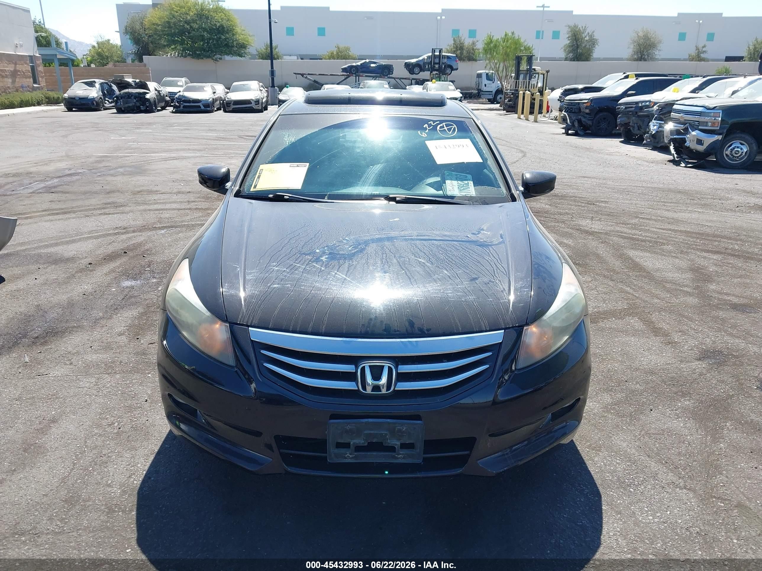 2012 Honda Accord 3.5 Ex-l Black vin: 1HGCP3F81CA024248