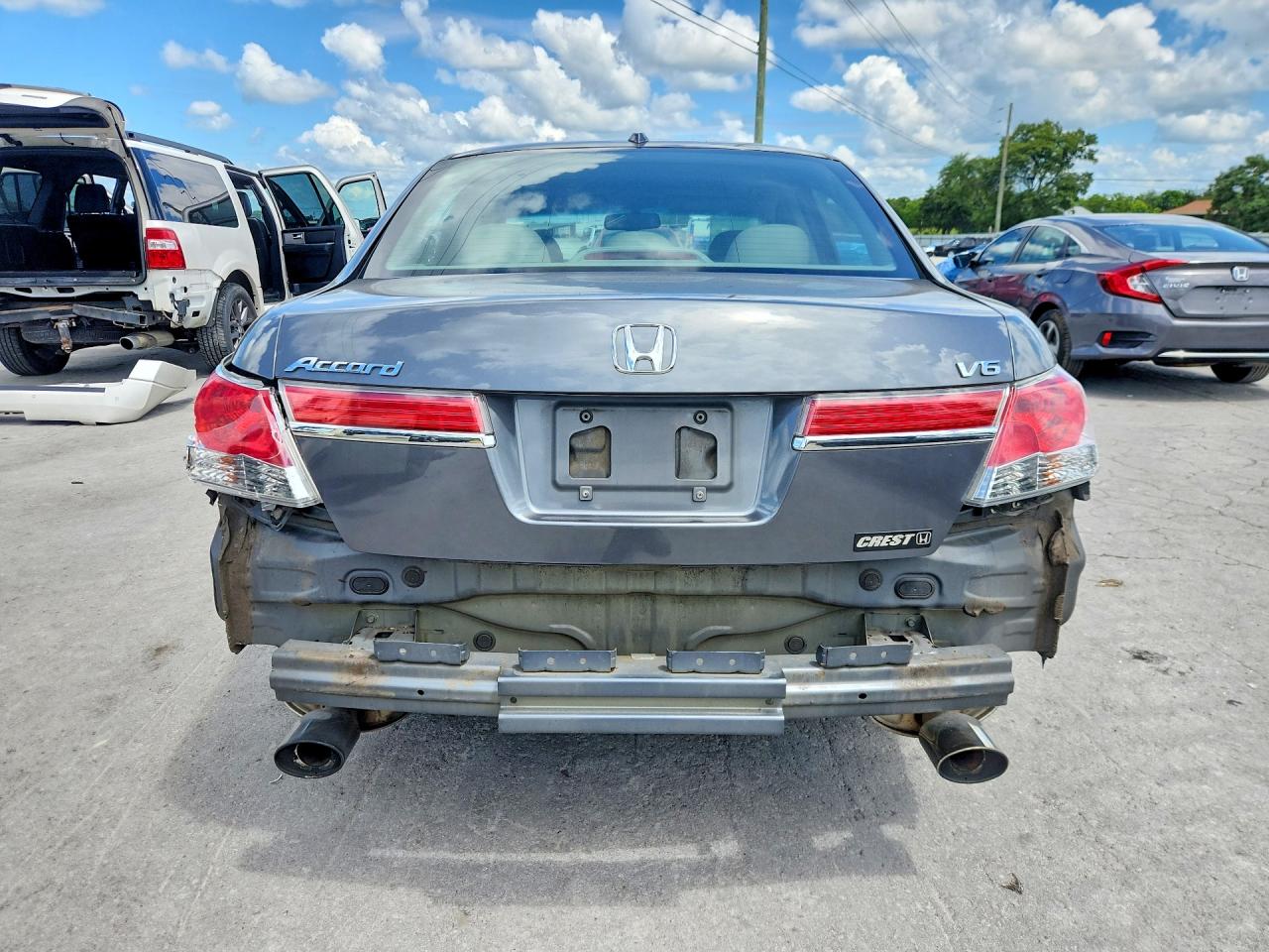 2012 Honda Accord Exl Серый vin: 1HGCP3F81CA032432