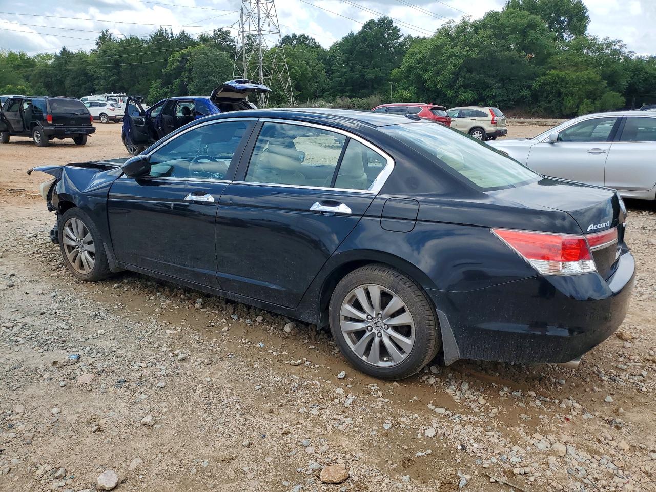 2012 Honda Accord Exl Черный vin: 1HGCP3F81CA035430