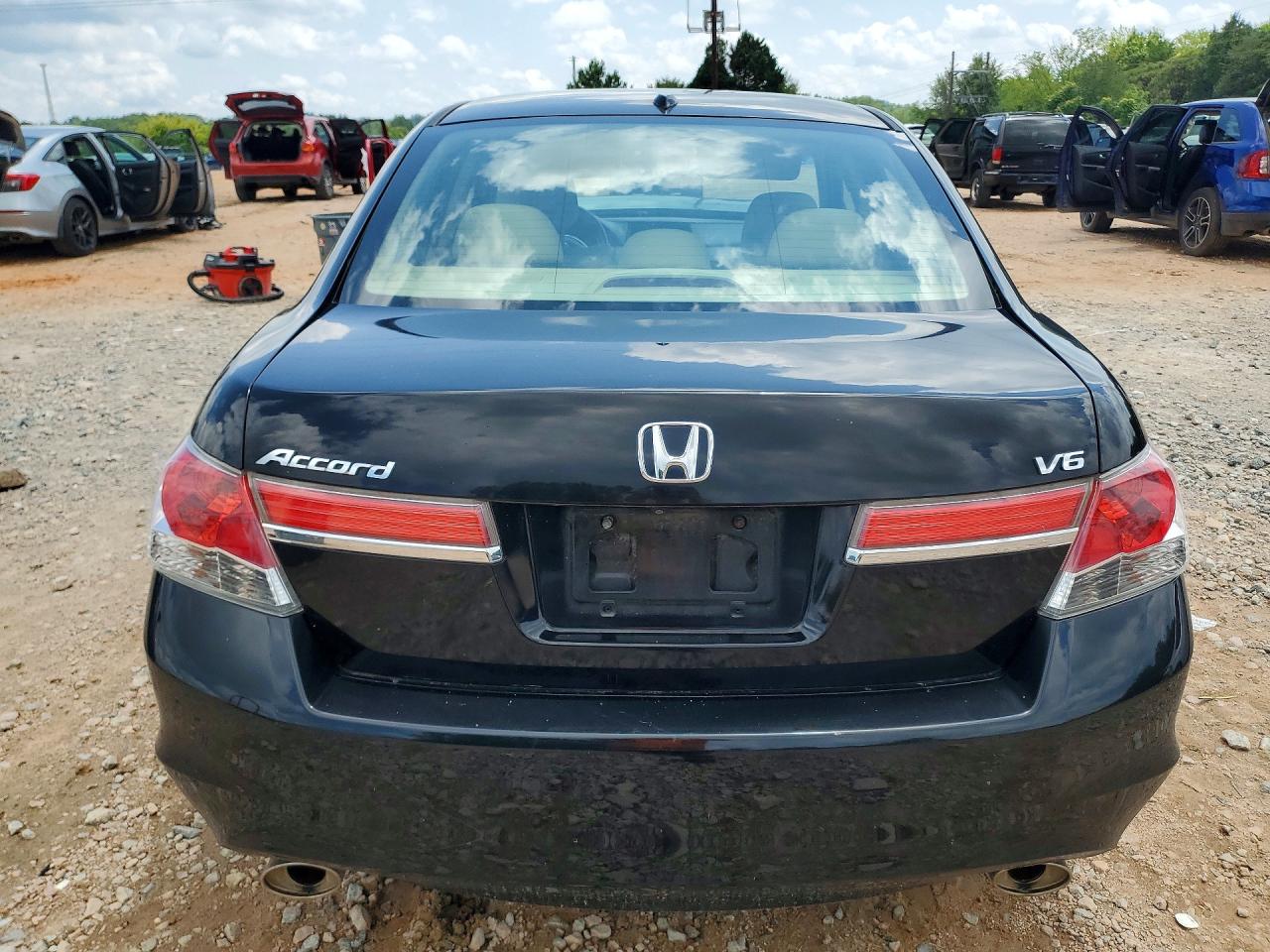 2012 Honda Accord Exl Черный vin: 1HGCP3F81CA035430