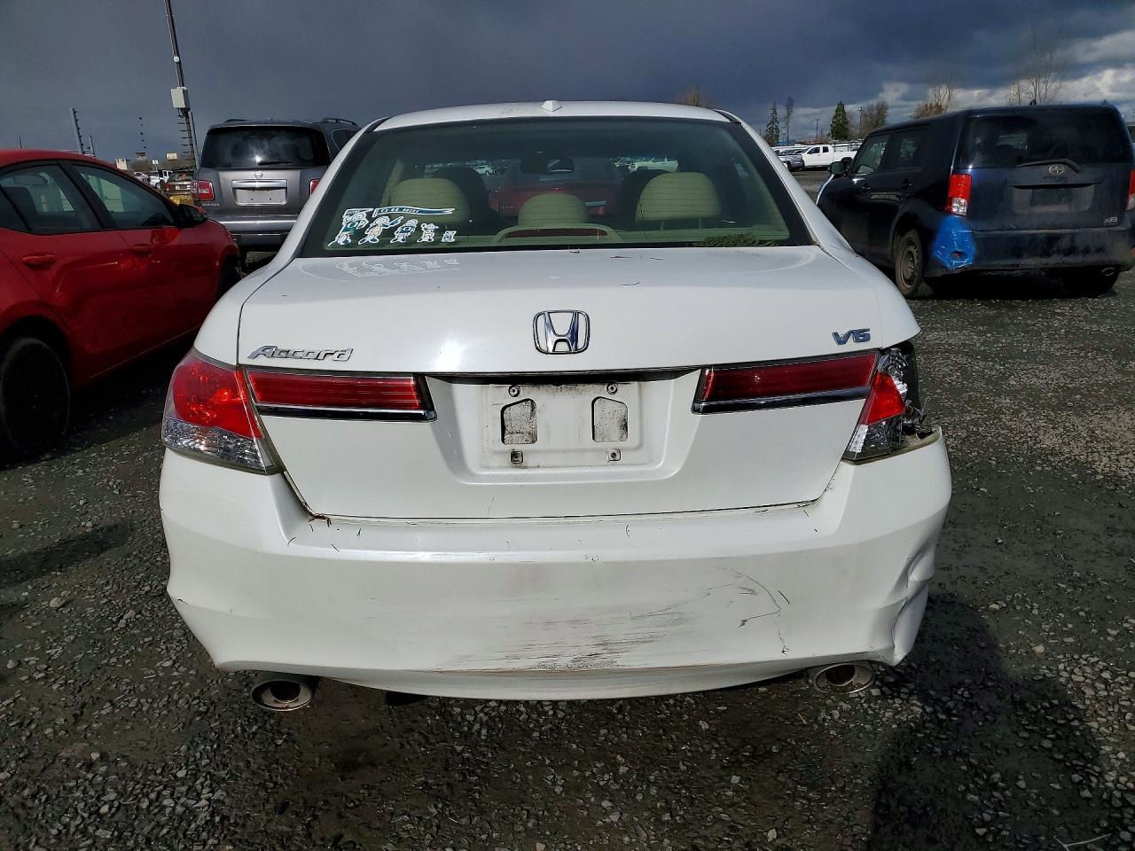 2012 Honda Accord Exl White vin: 1HGCP3F81CA038070