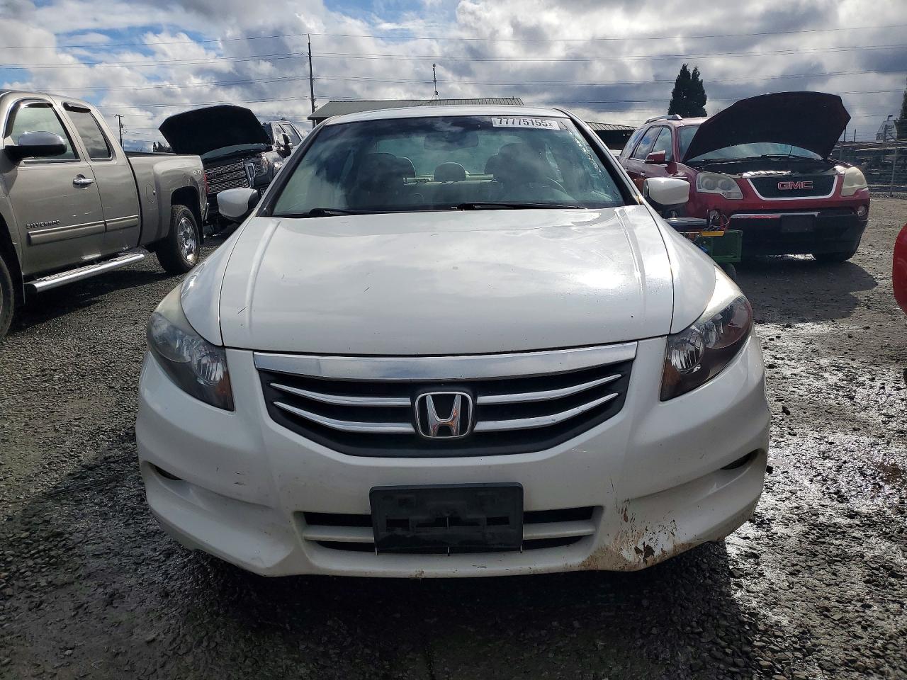 2012 Honda Accord Exl White vin: 1HGCP3F81CA038070