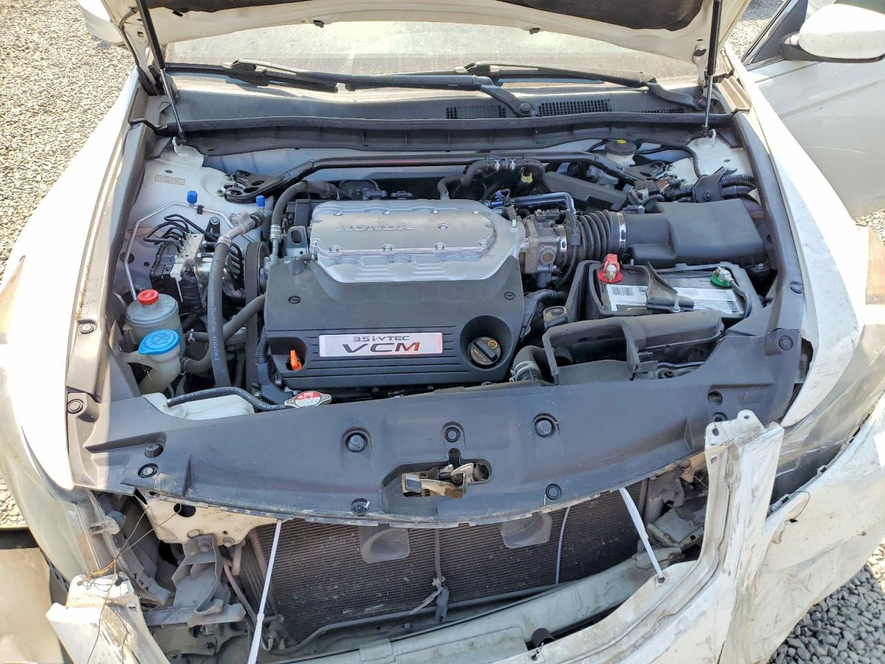 2012 Honda Accord Exl White vin: 1HGCP3F81CA038070