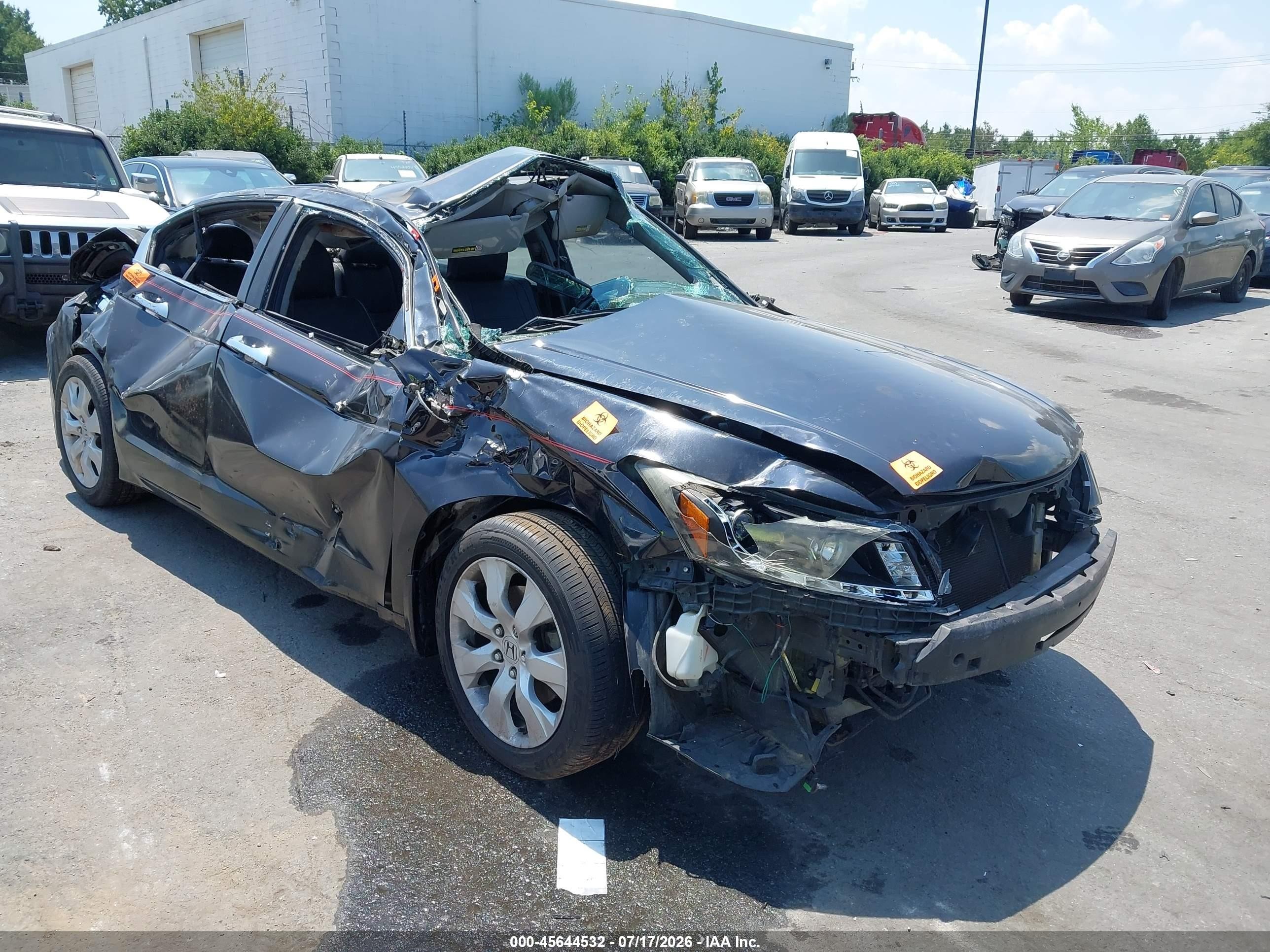 2010 Honda Accord 3.5 Ex-l Black vin: 1HGCP3F82AA008816