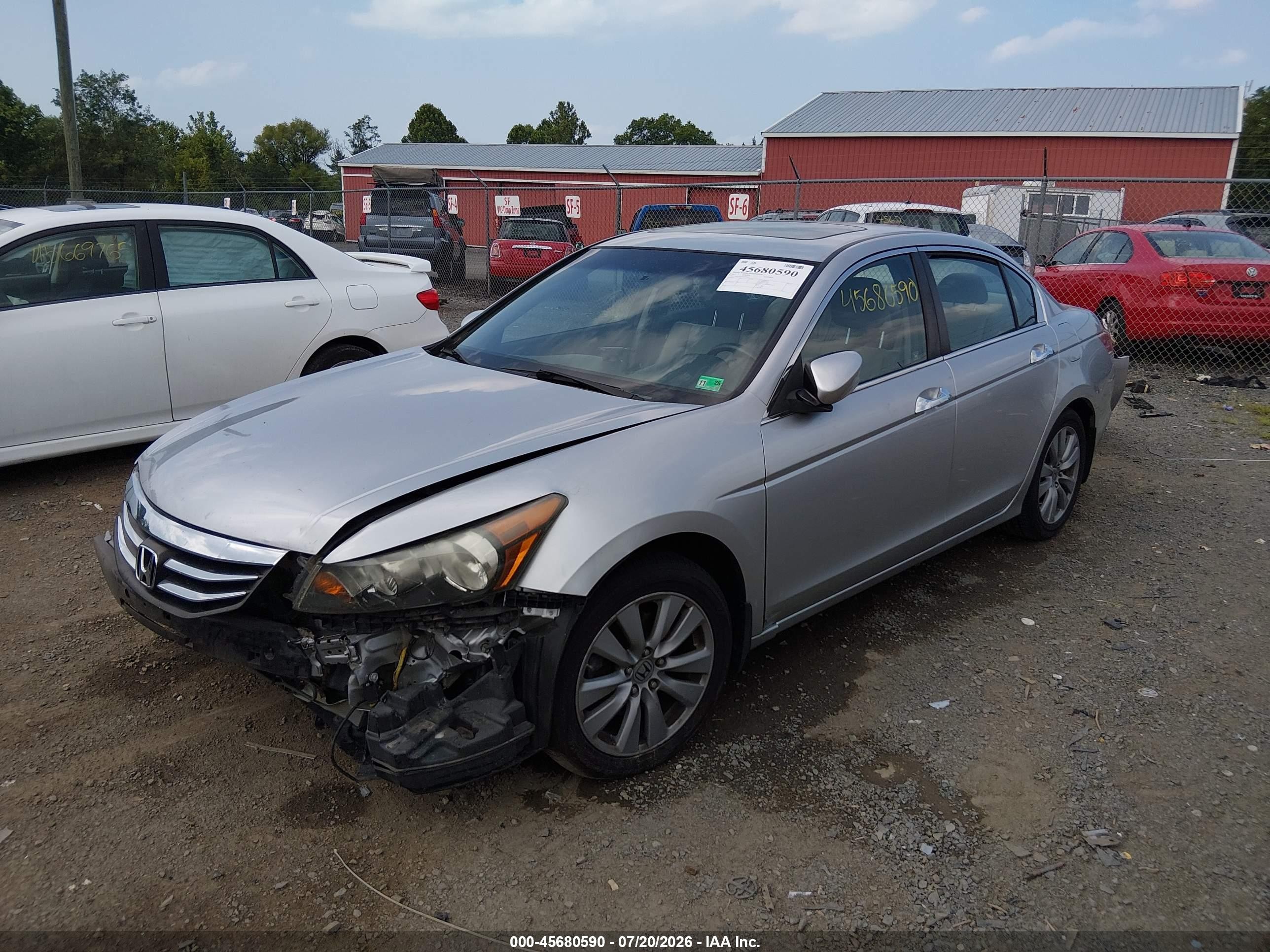 2011 Honda Accord 3.5 Ex-l Silver vin: 1HGCP3F82BA010633