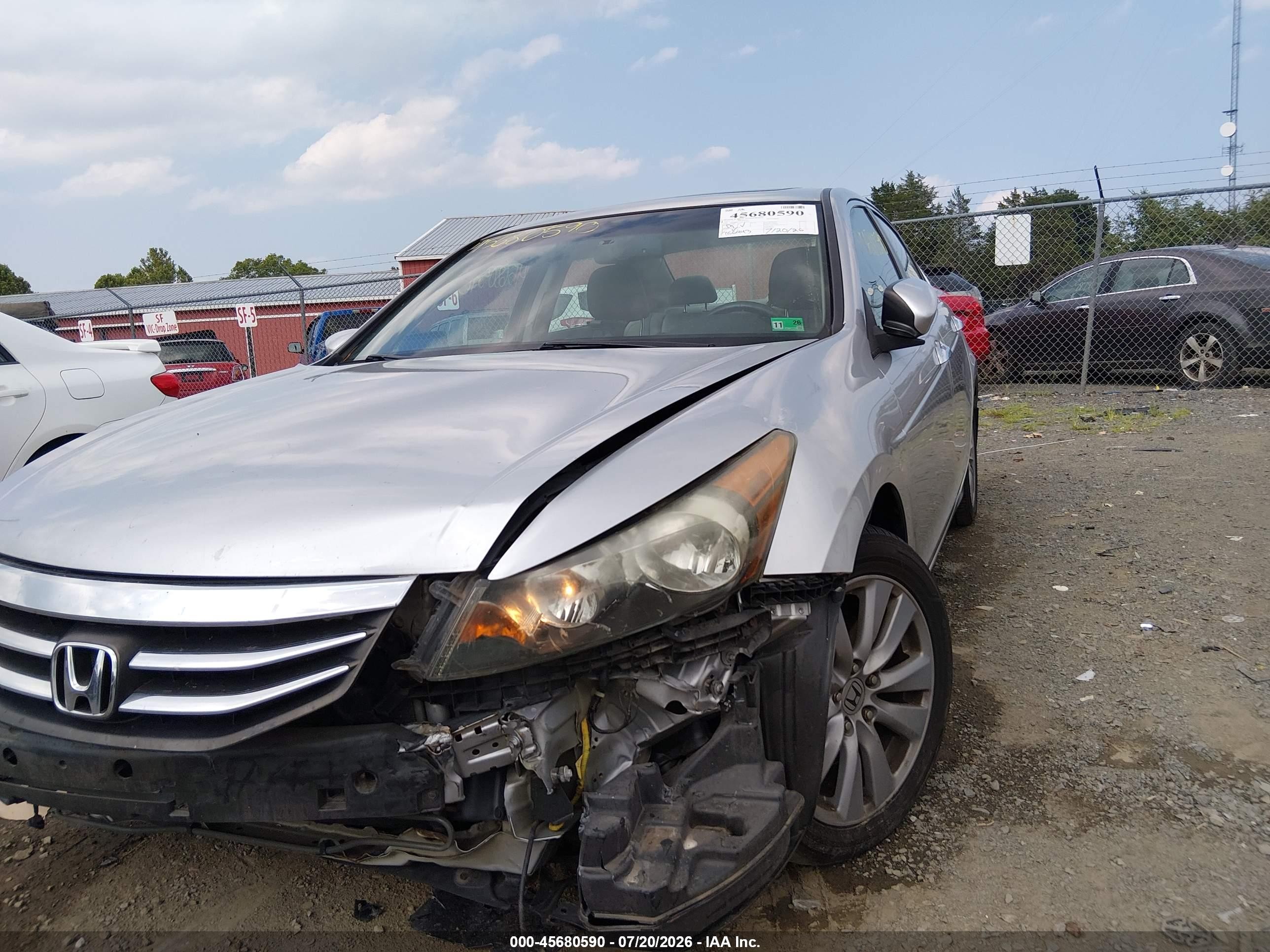 2011 Honda Accord 3.5 Ex-l Silver vin: 1HGCP3F82BA010633