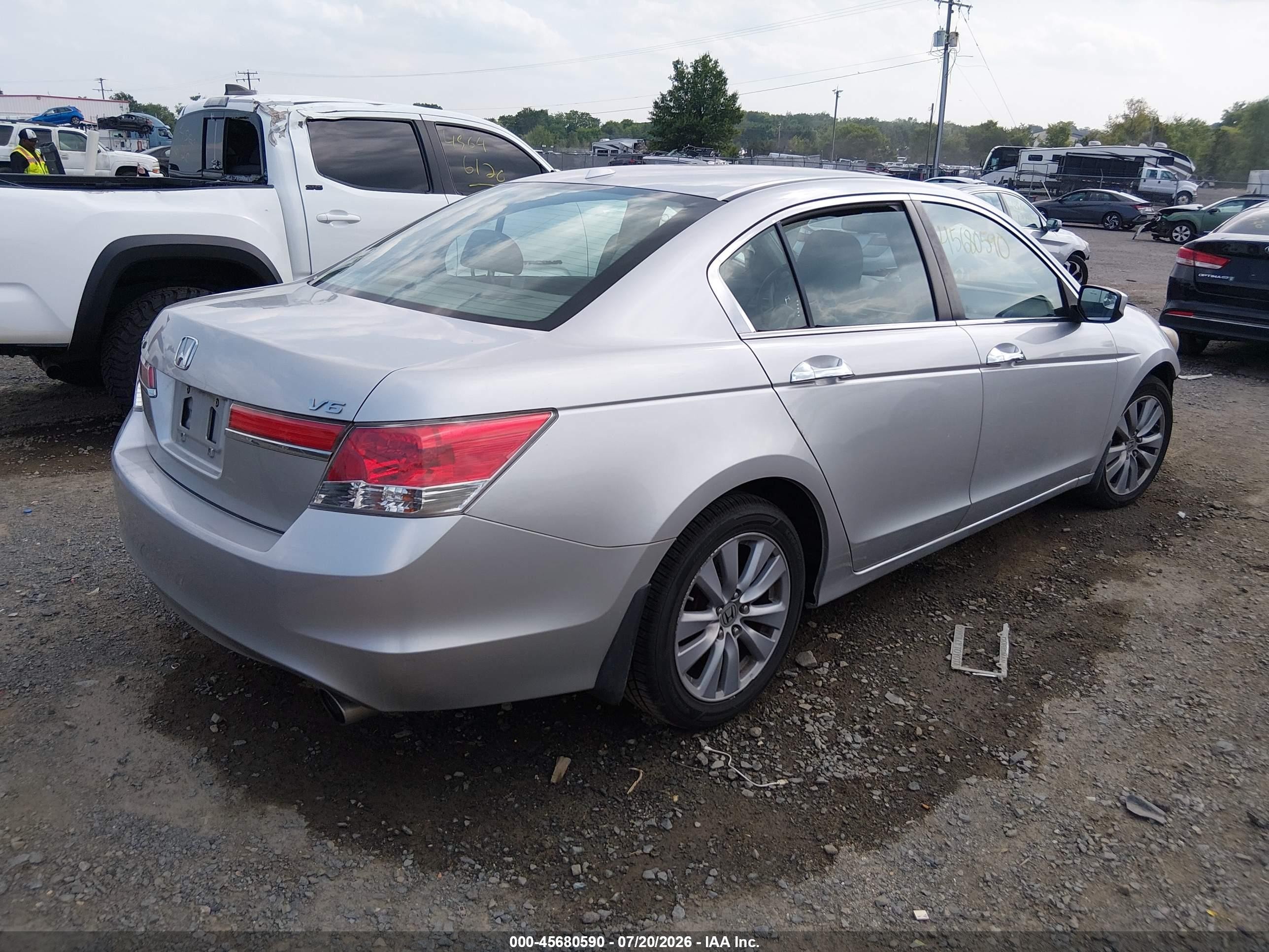 2011 Honda Accord 3.5 Ex-l Silver vin: 1HGCP3F82BA010633