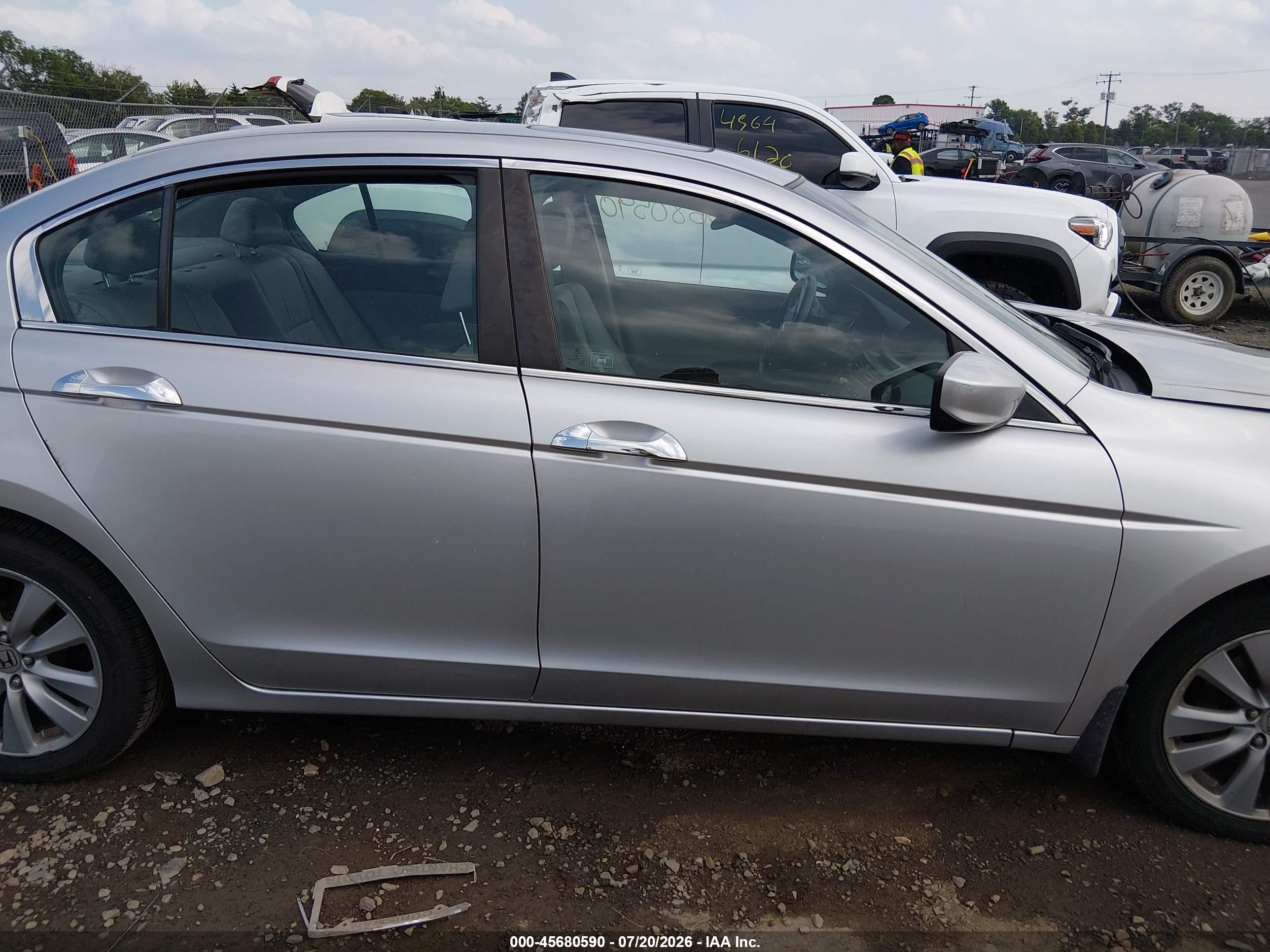 2011 Honda Accord 3.5 Ex-l Silver vin: 1HGCP3F82BA010633