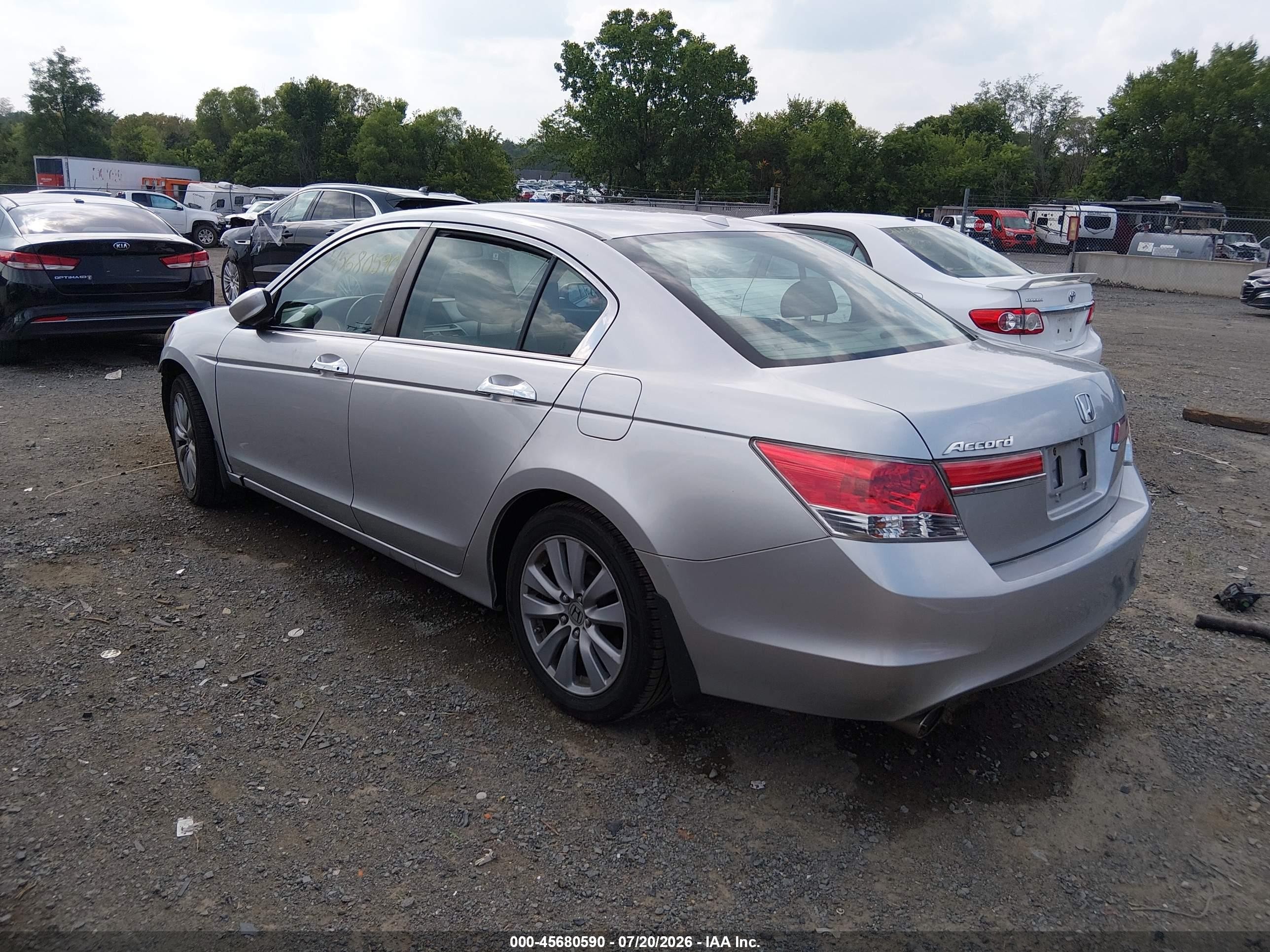 2011 Honda Accord 3.5 Ex-l Silver vin: 1HGCP3F82BA010633