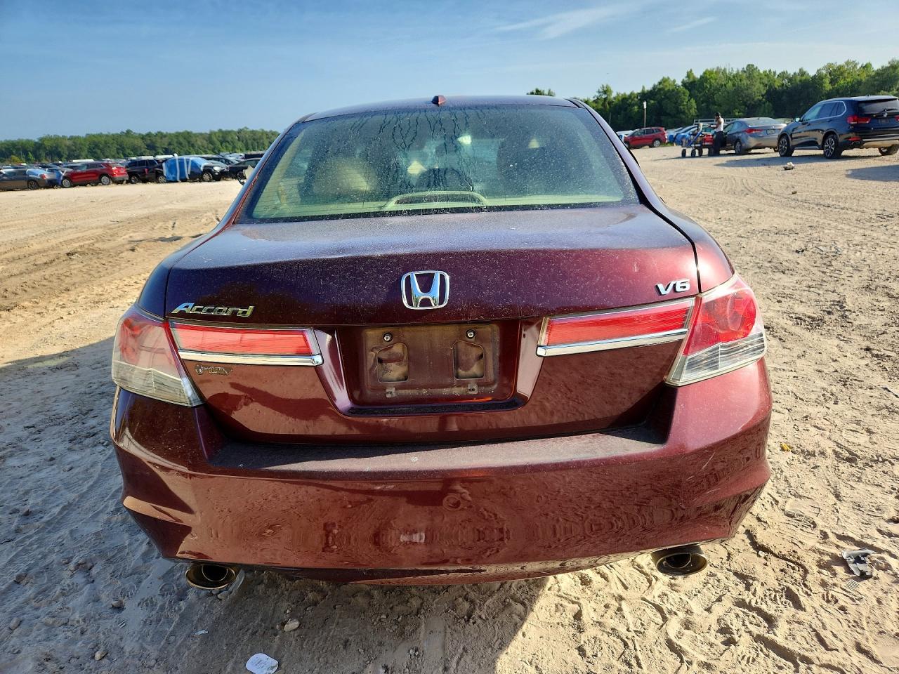 2011 Honda Accord Exl Burgundy vin: 1HGCP3F82BA015346
