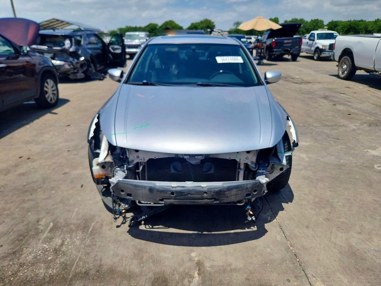 2011 Honda Accord Exl Silver vin: 1HGCP3F82BA017825