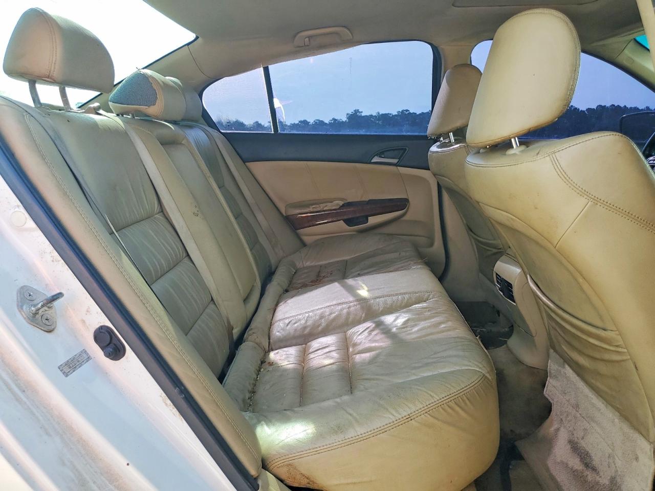 2011 Honda Accord Exl White vin: 1HGCP3F82BA024208