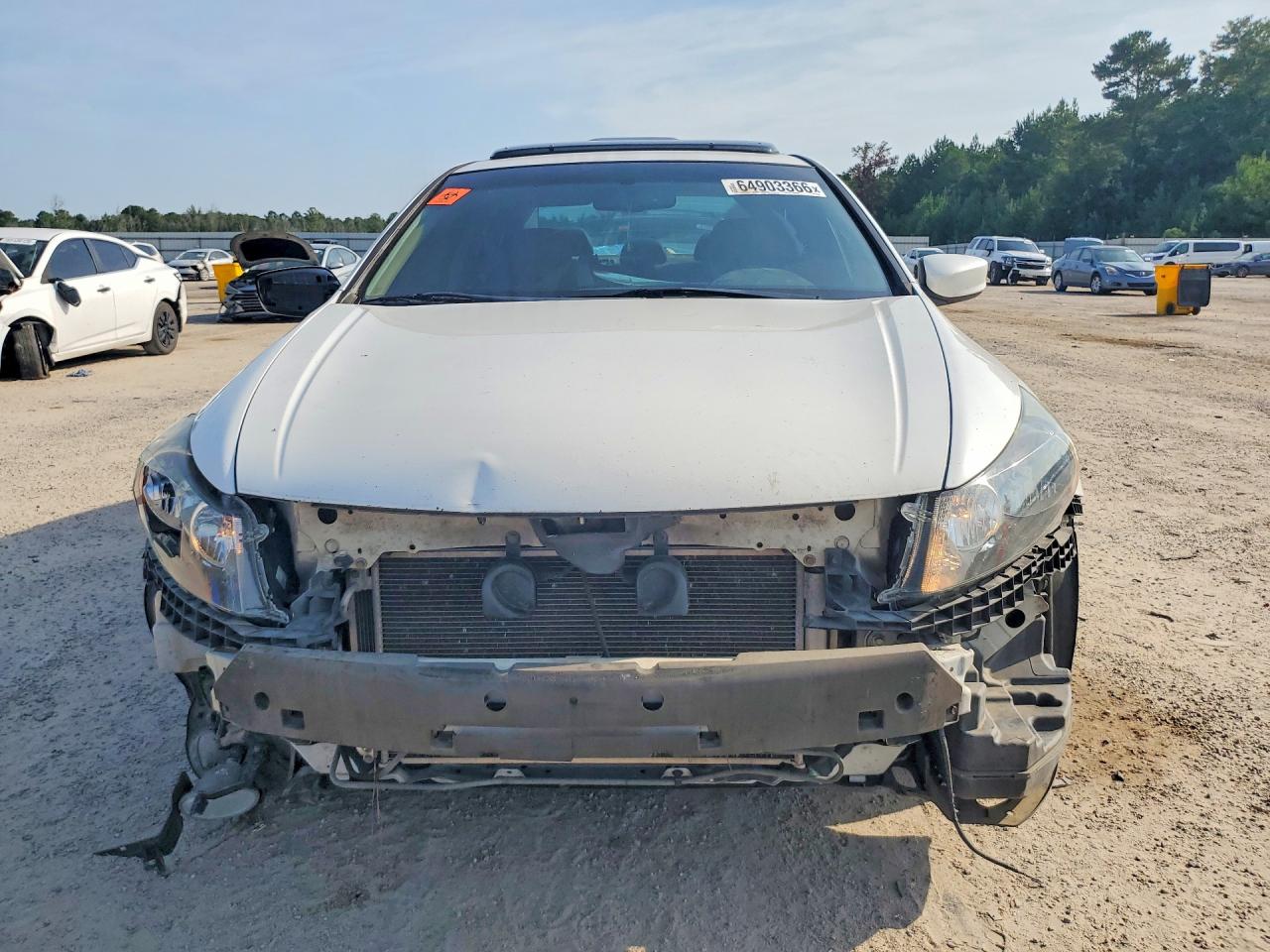 2011 Honda Accord Exl White vin: 1HGCP3F82BA024208