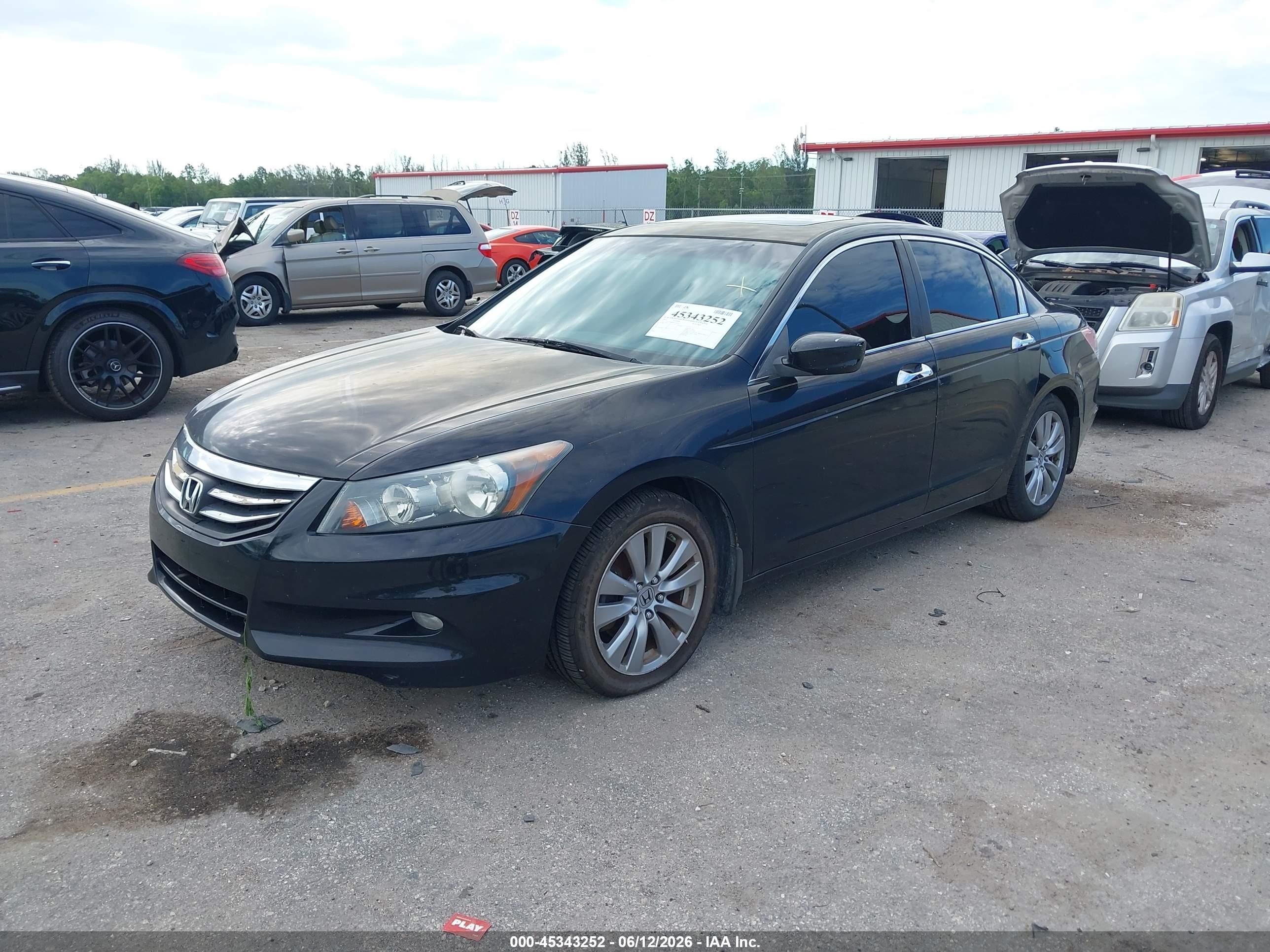 2011 Honda Accord 3.5 Ex-l Black vin: 1HGCP3F82BA029411