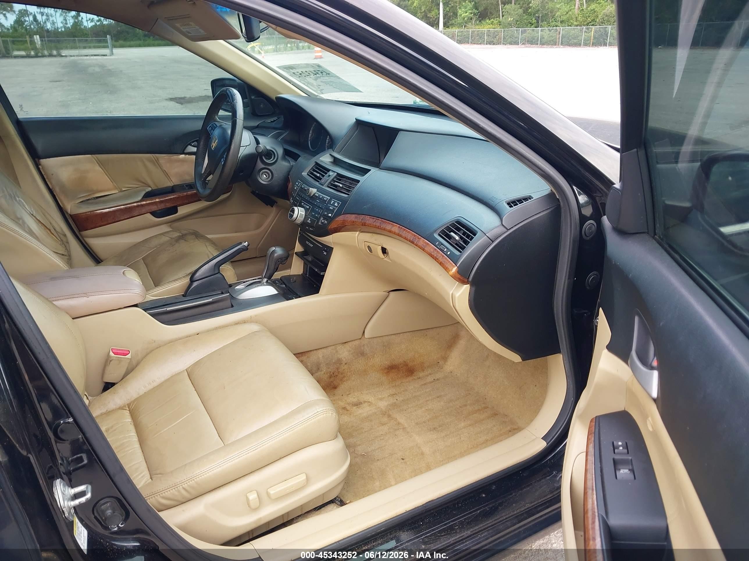 2011 Honda Accord 3.5 Ex-l Black vin: 1HGCP3F82BA029411