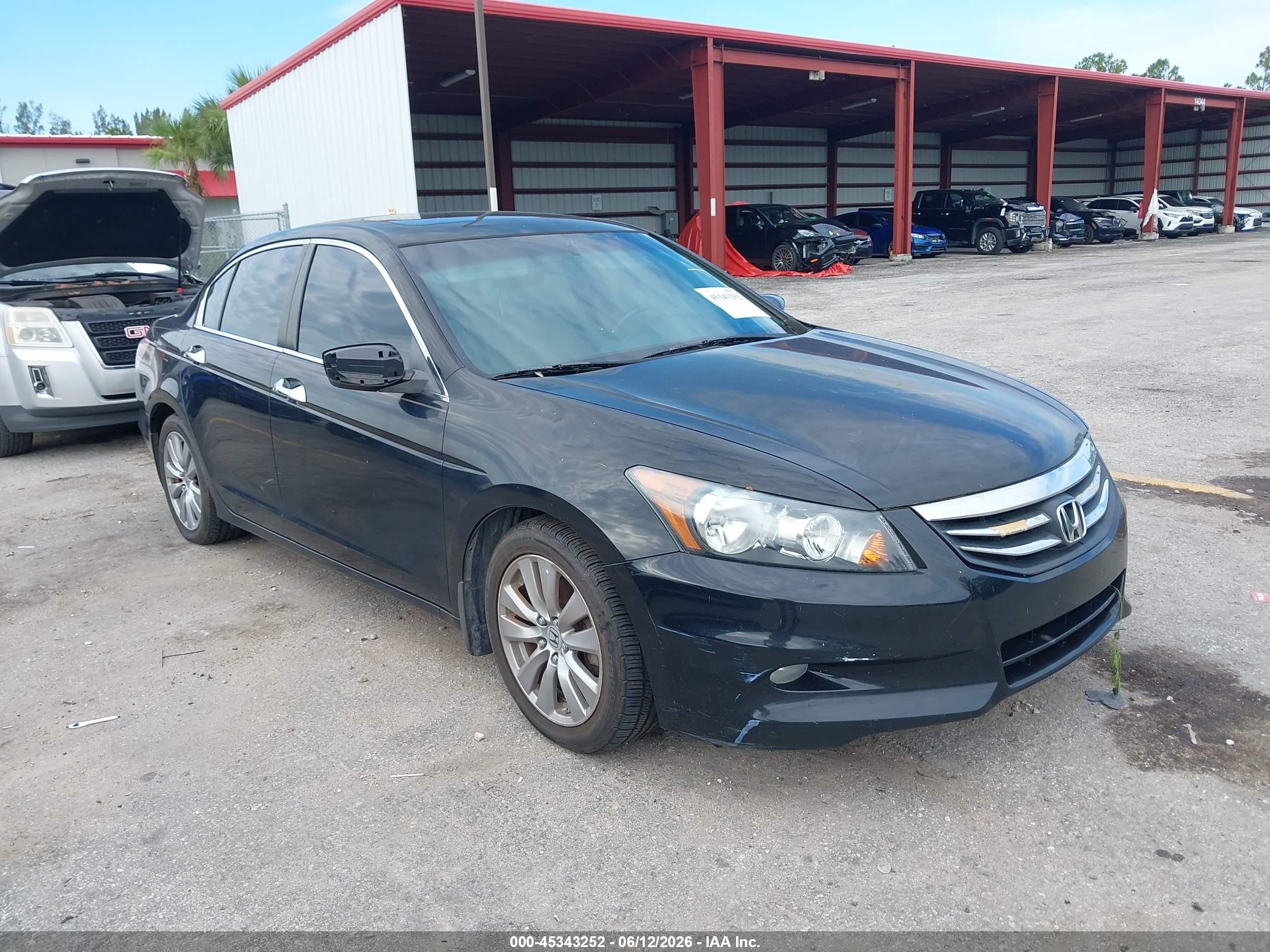 2011 Honda Accord 3.5 Ex-l Black vin: 1HGCP3F82BA029411
