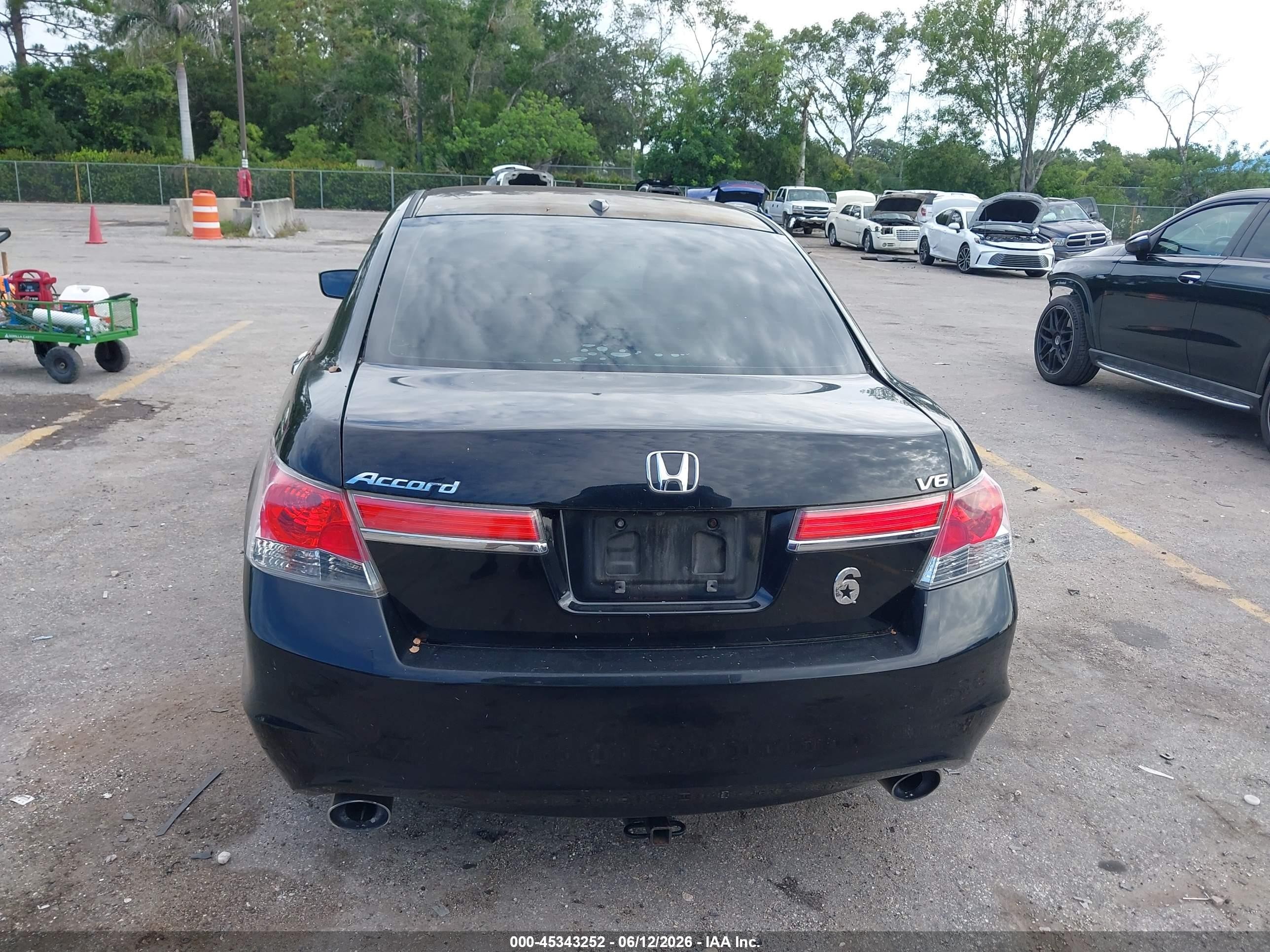 2011 Honda Accord 3.5 Ex-l Black vin: 1HGCP3F82BA029411