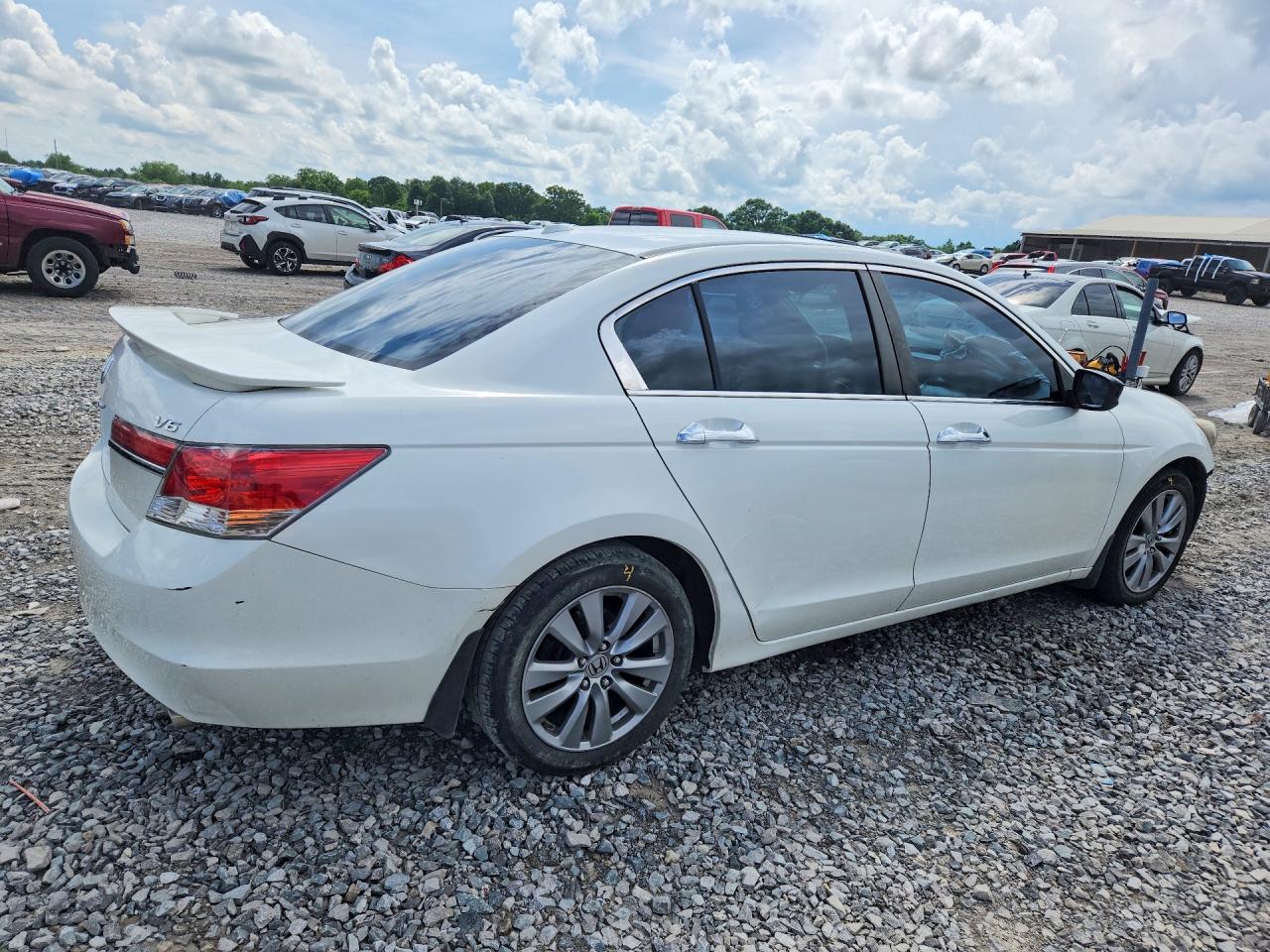 2011 Honda Accord Exl Белый vin: 1HGCP3F82BA031093