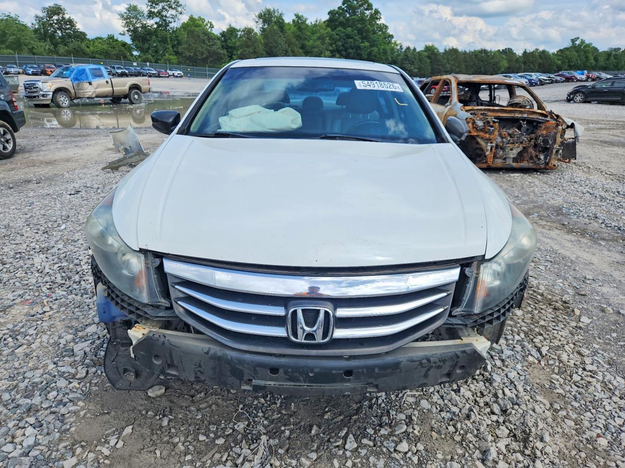 2011 Honda Accord Exl Белый vin: 1HGCP3F82BA031093