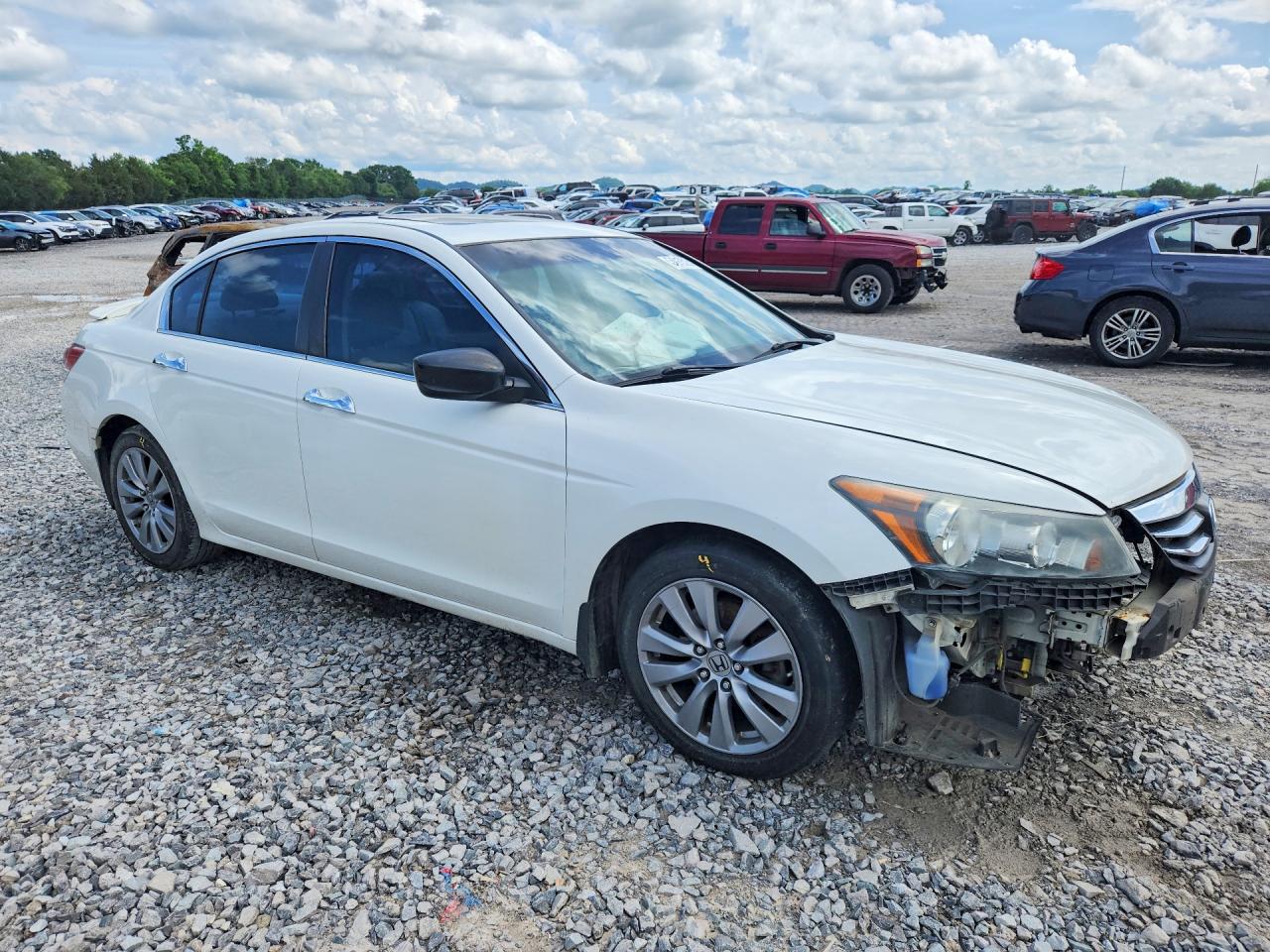 2011 Honda Accord Exl Белый vin: 1HGCP3F82BA031093
