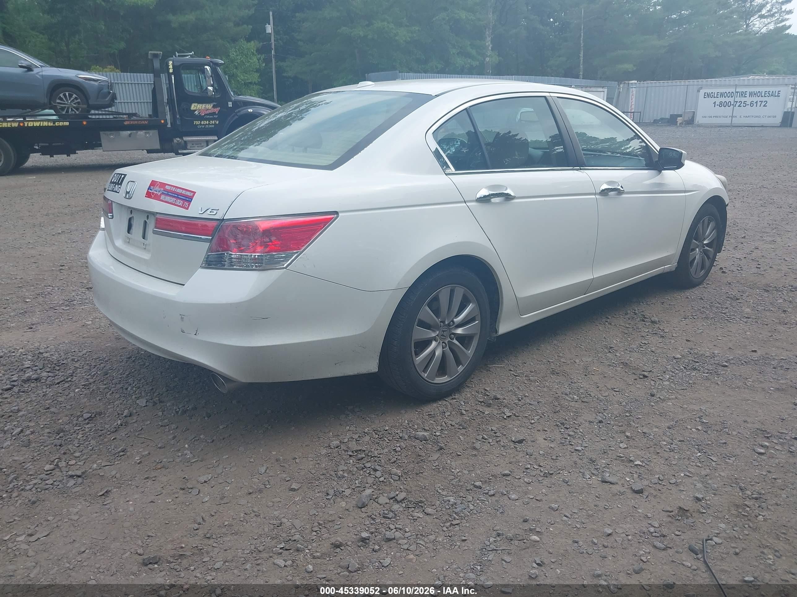2012 Honda Accord 3.5 Ex-l White vin: 1HGCP3F82CA000279