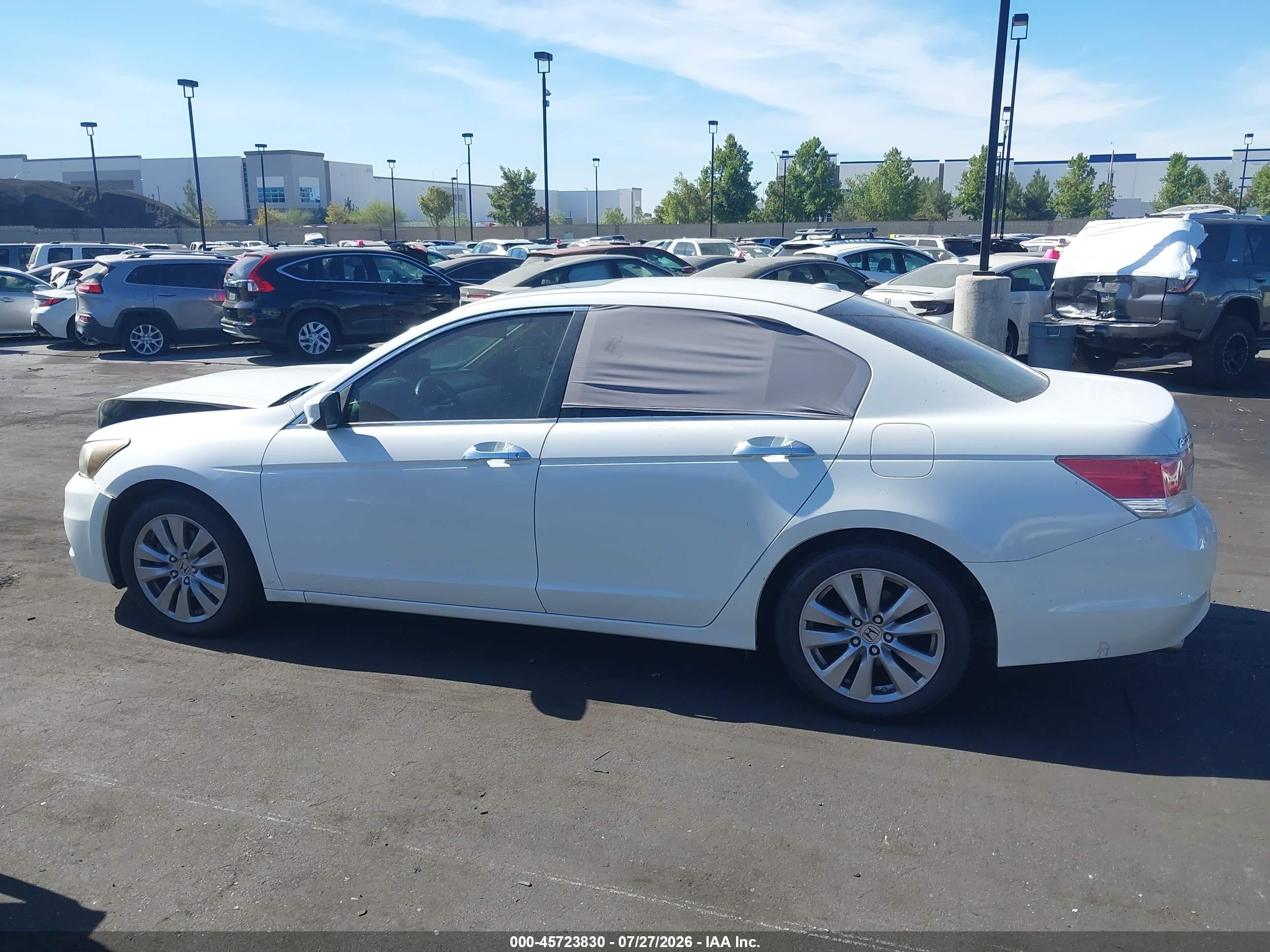 2012 Honda Accord 3.5 Ex-l White vin: 1HGCP3F82CA010052