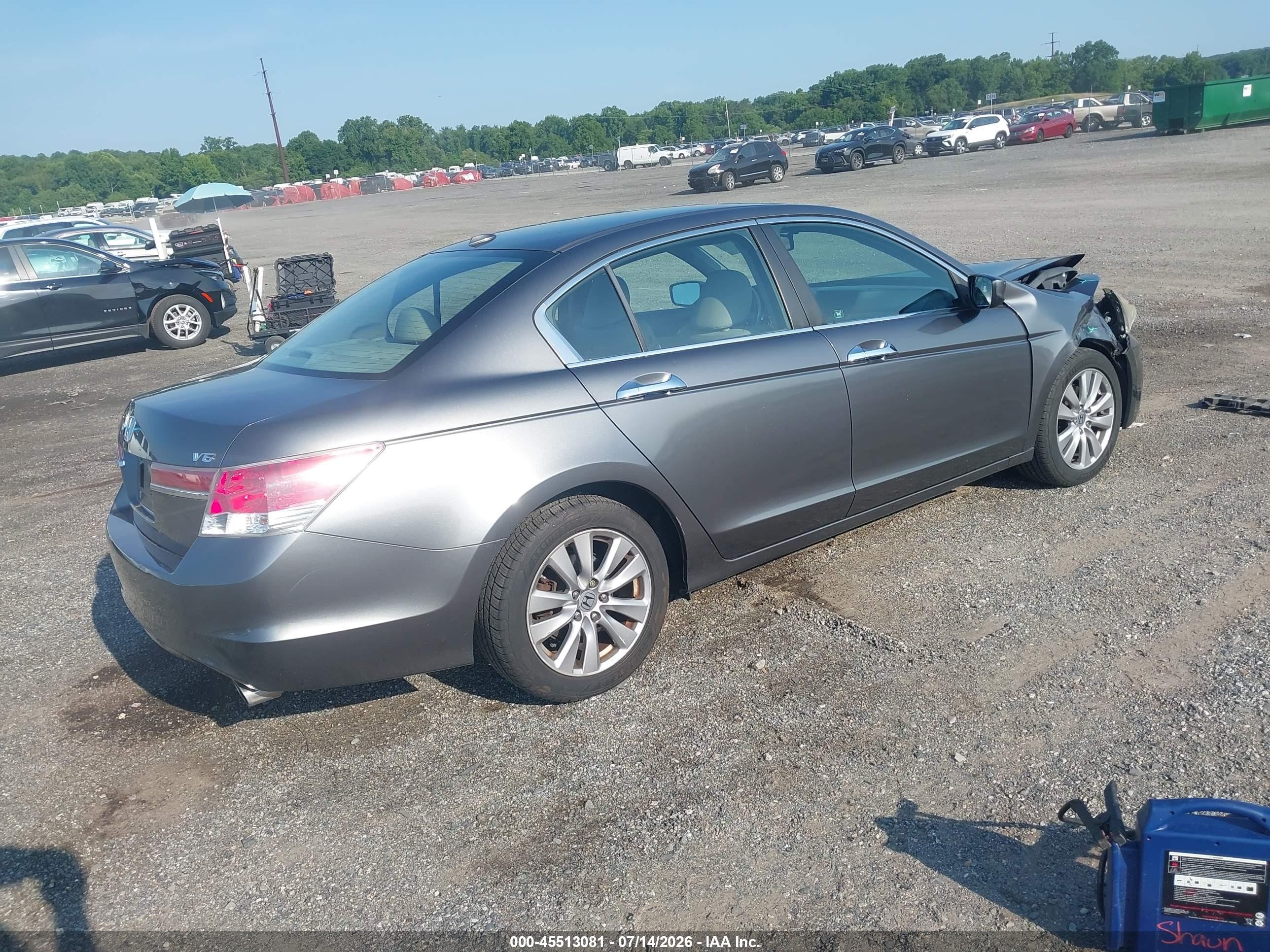 2012 Honda Accord 3.5 Ex-l Gray vin: 1HGCP3F82CA012349