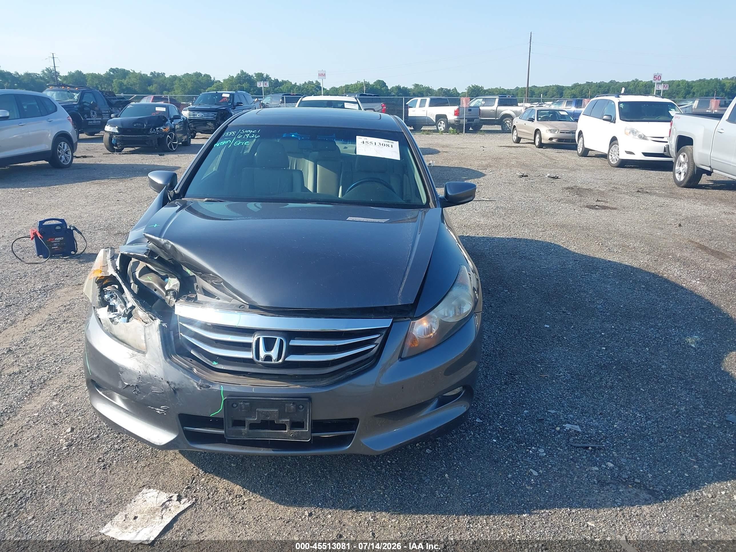 2012 Honda Accord 3.5 Ex-l Gray vin: 1HGCP3F82CA012349