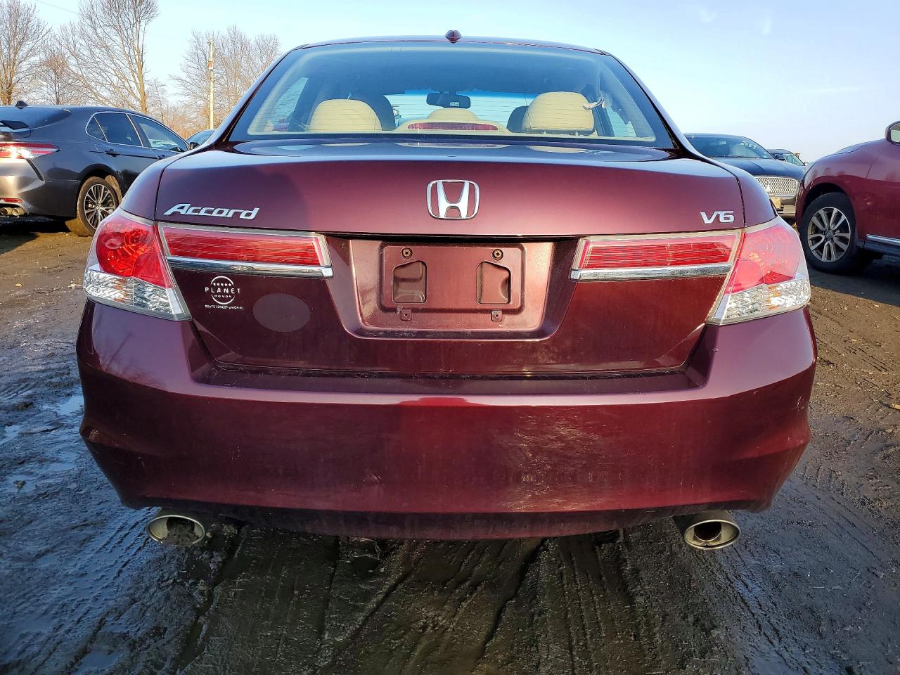 2012 Honda Accord Exl Maroon vin: 1HGCP3F82CA012576