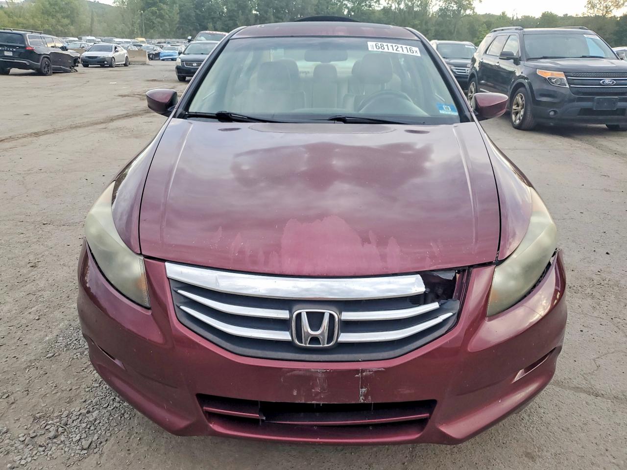 2012 Honda Accord Exl Maroon vin: 1HGCP3F82CA022802