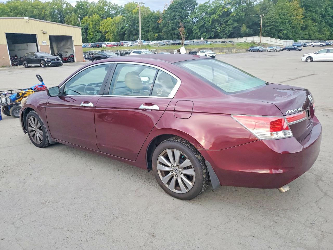 2012 Honda Accord Exl Maroon vin: 1HGCP3F82CA022802