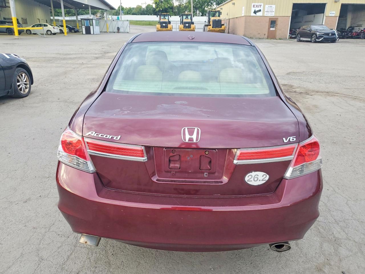 2012 Honda Accord Exl Maroon vin: 1HGCP3F82CA022802