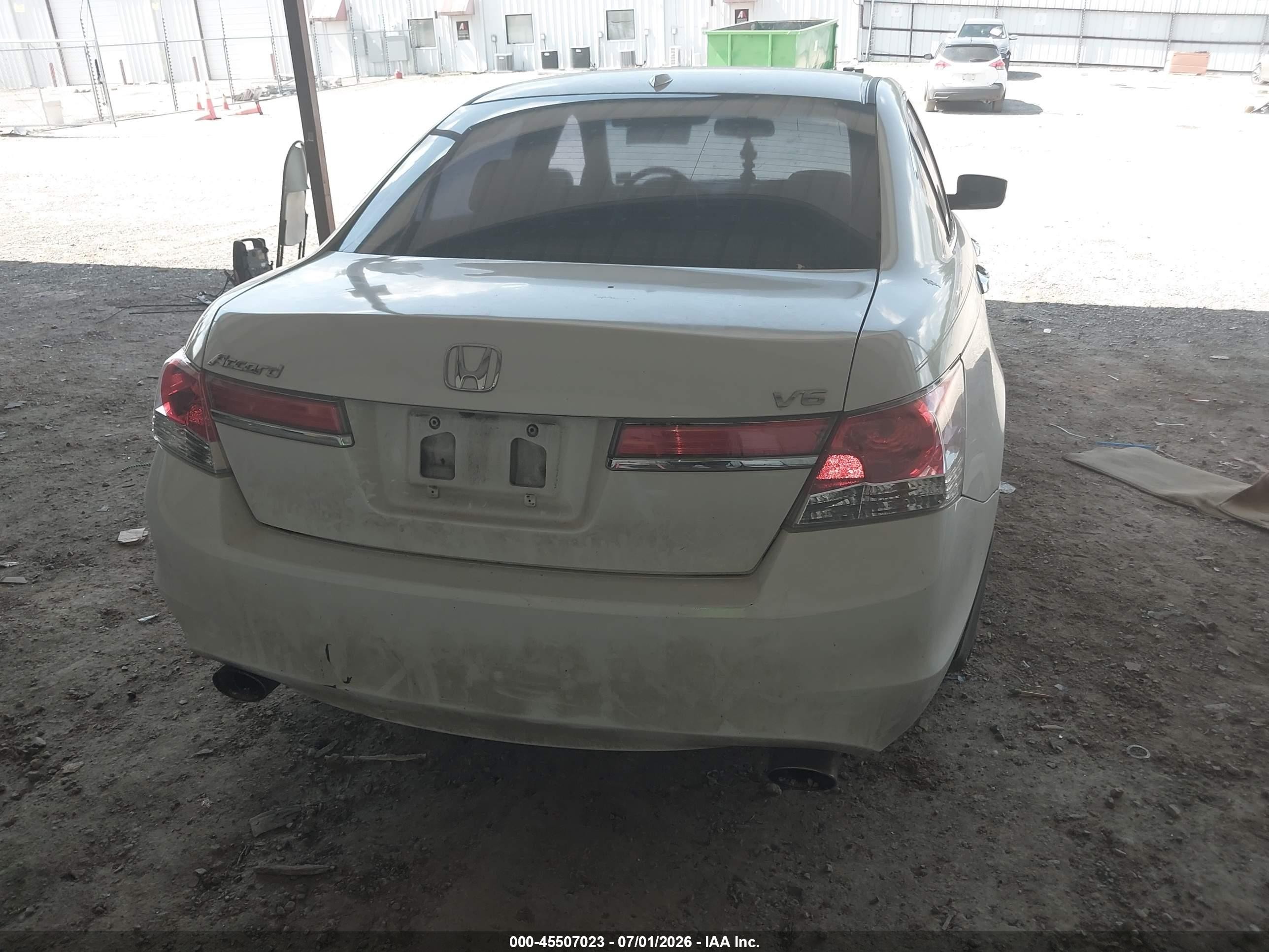 2012 Honda Accord 3.5 Ex-l White vin: 1HGCP3F82CA033413