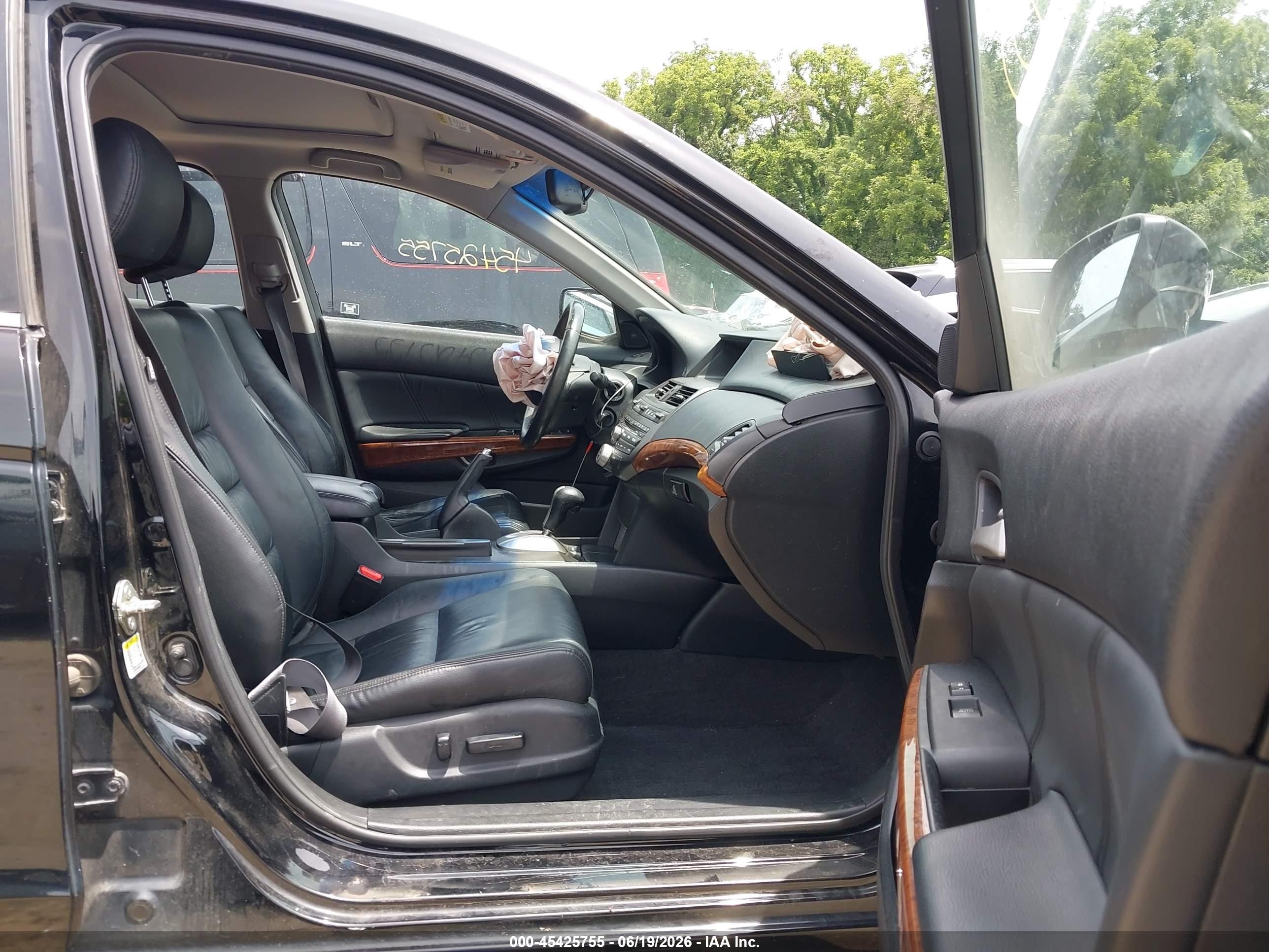 2012 Honda Accord 3.5 Ex-l Black vin: 1HGCP3F82CA035274