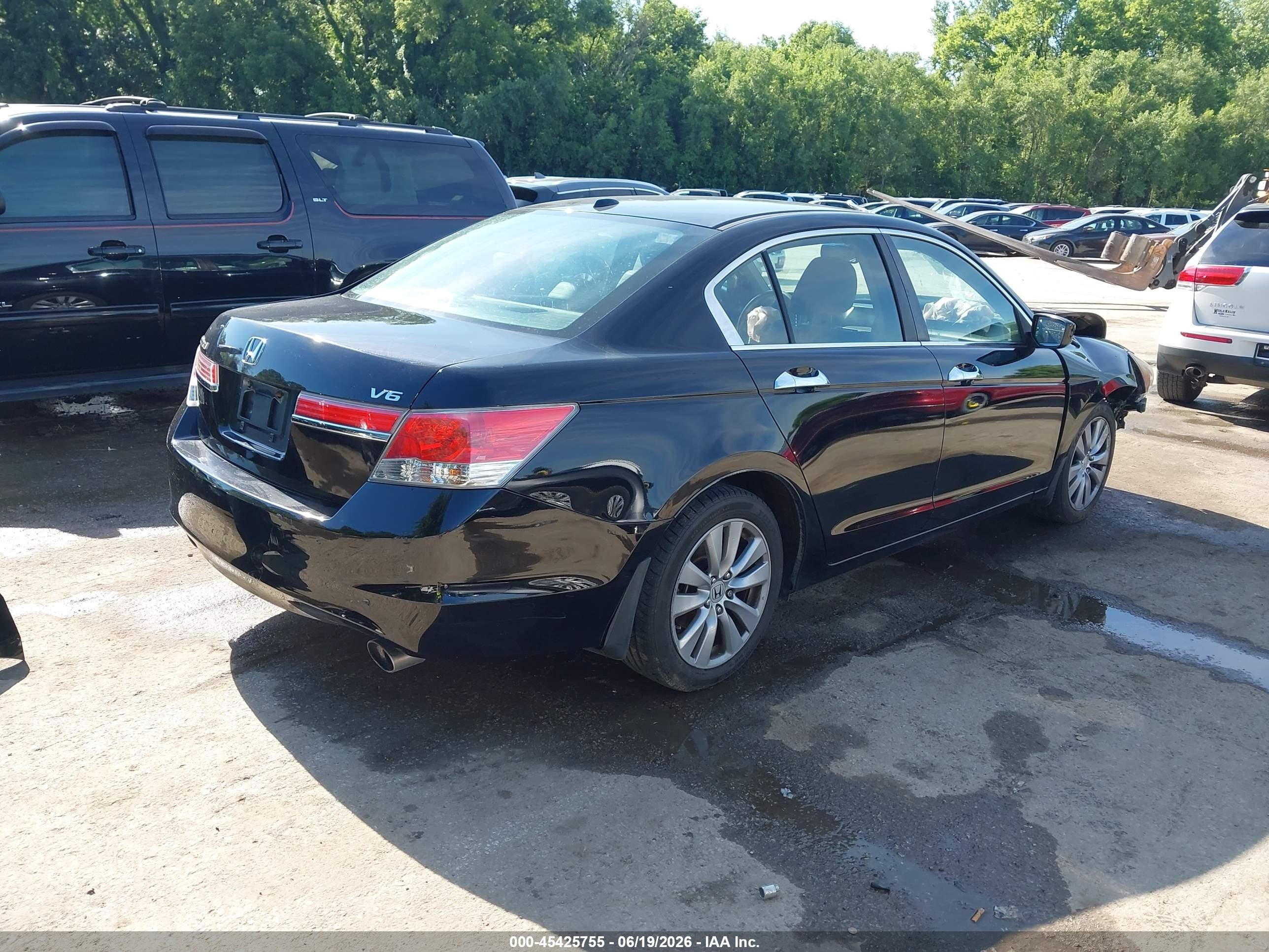 2012 Honda Accord 3.5 Ex-l Black vin: 1HGCP3F82CA035274