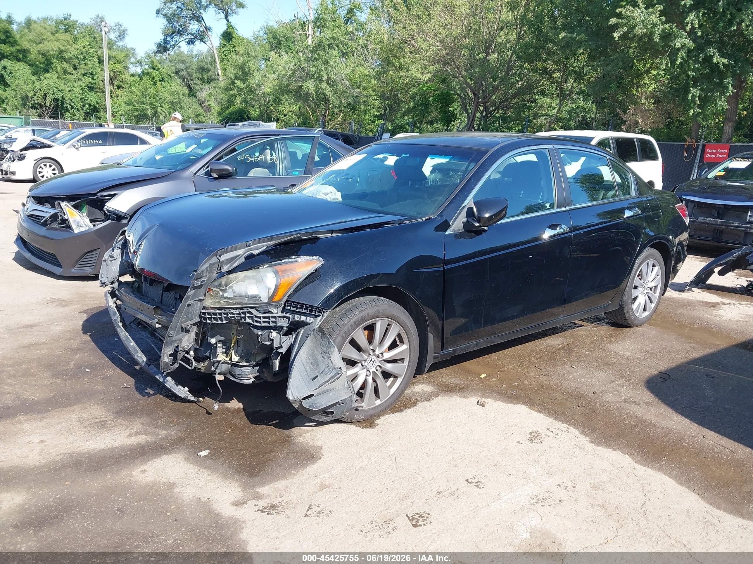2012 Honda Accord 3.5 Ex-l Black vin: 1HGCP3F82CA035274