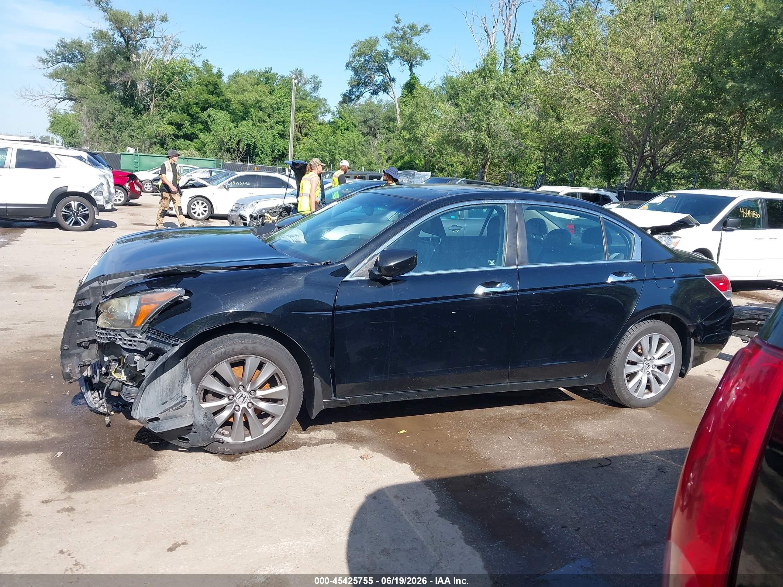 2012 Honda Accord 3.5 Ex-l Black vin: 1HGCP3F82CA035274