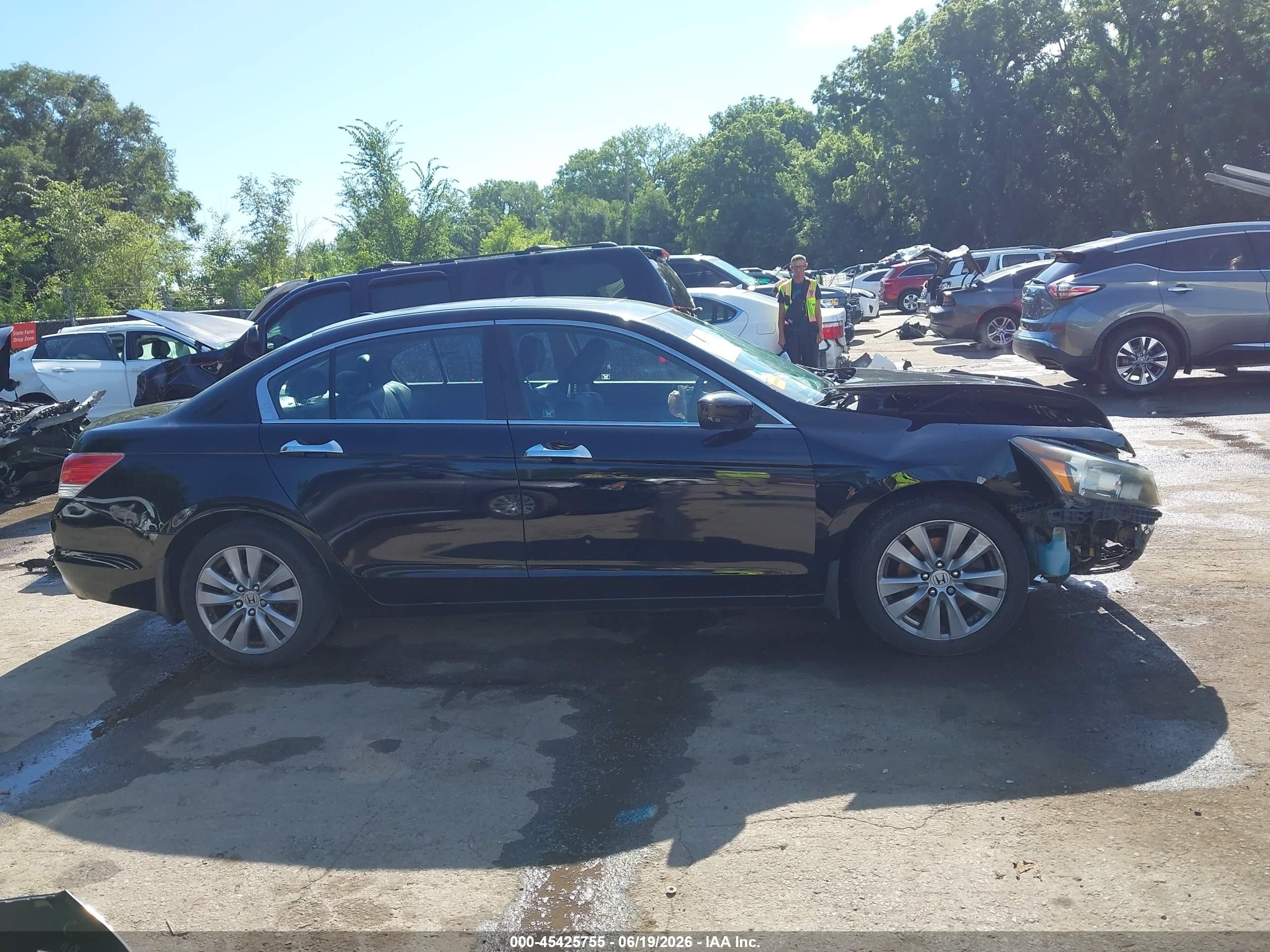 2012 Honda Accord 3.5 Ex-l Black vin: 1HGCP3F82CA035274